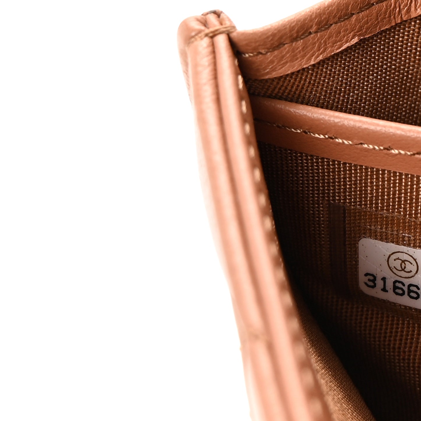Lambskin Quilted Chanel 19 Flap Wallet Brown