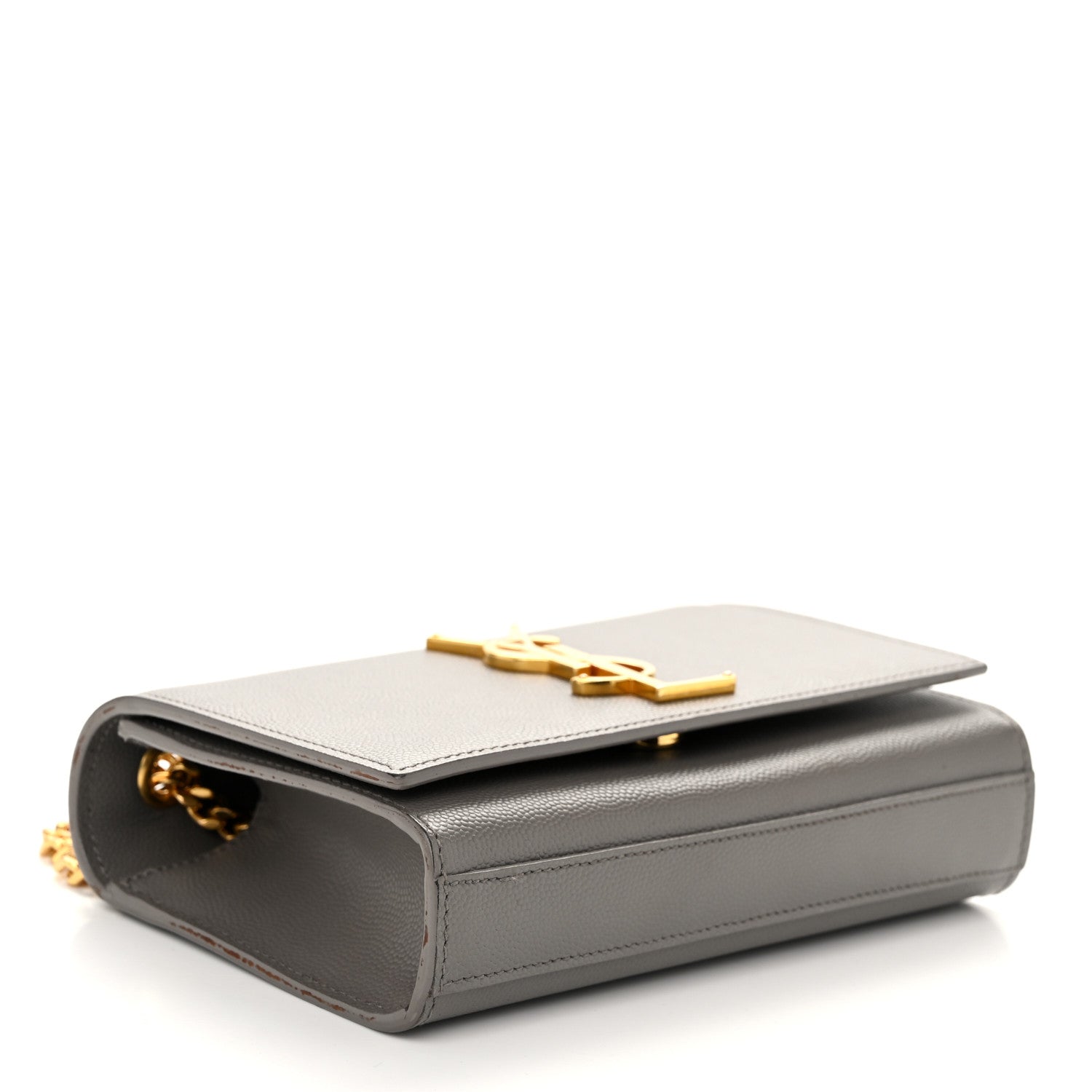 Saint Laurent Grain De Poudre Small Monogram Kate Satchel Eather 4 of 10