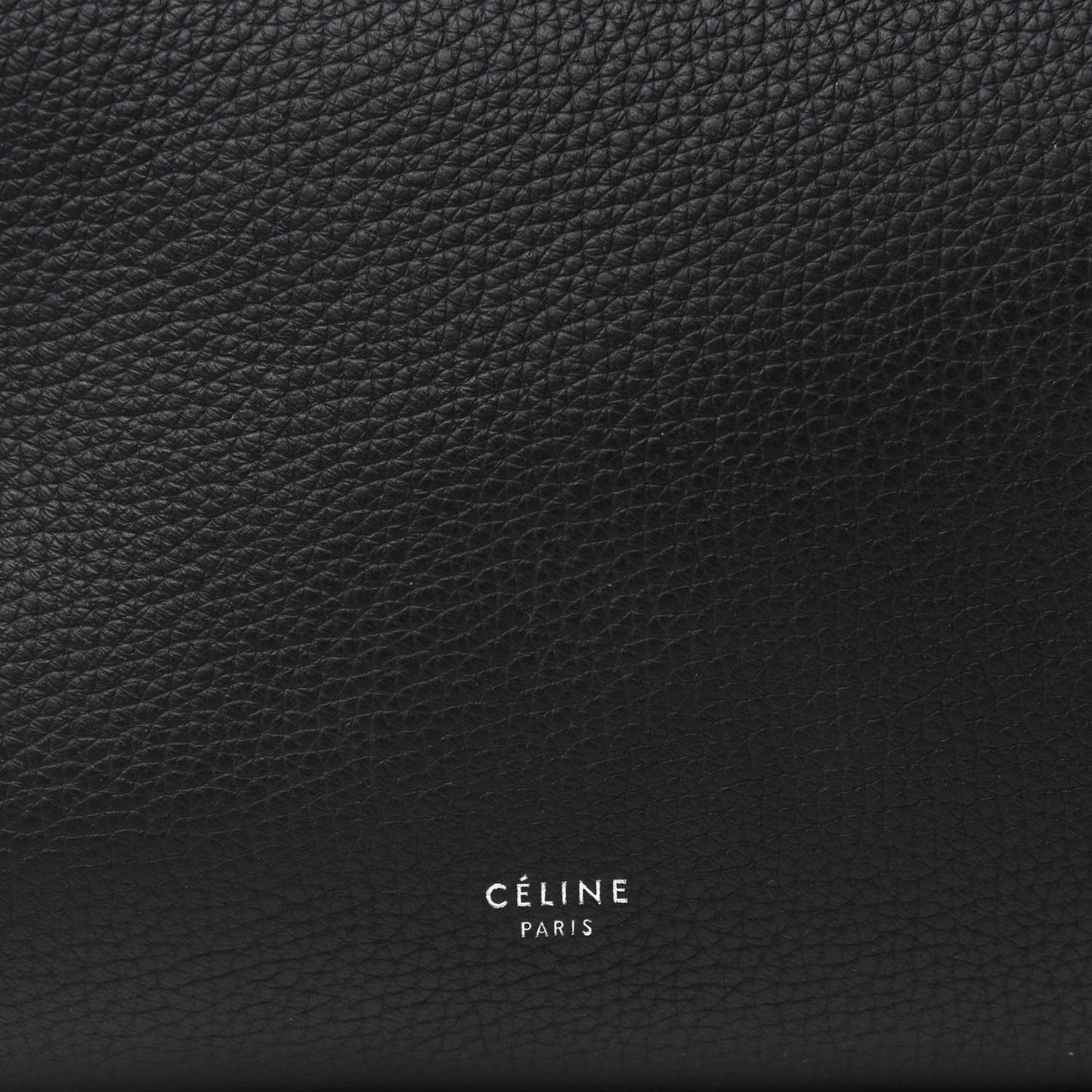 Supple Grained Calfskin Small Long Strap Big Bag Anthracite