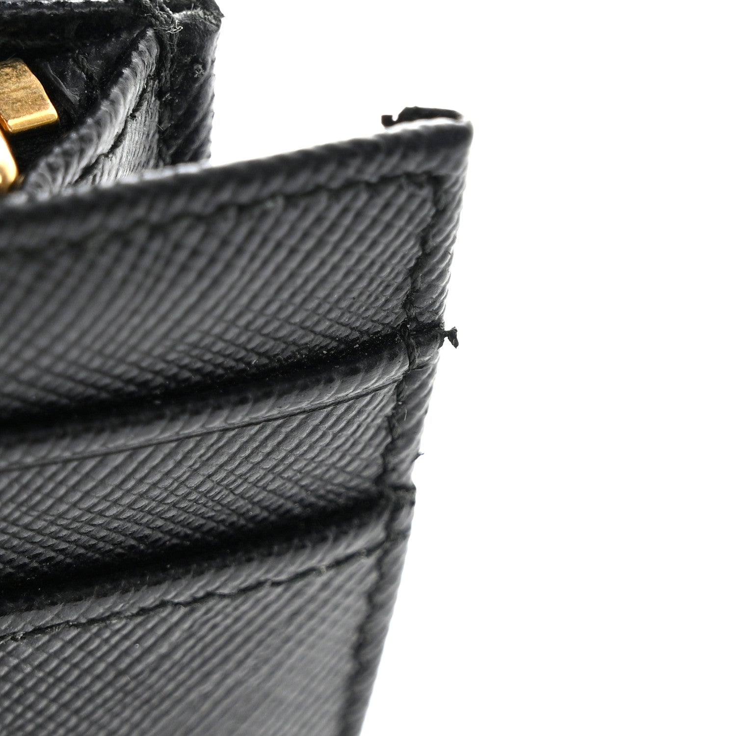 Prada Saffiano Metal Continental Flap Wallet Black 10 of 11