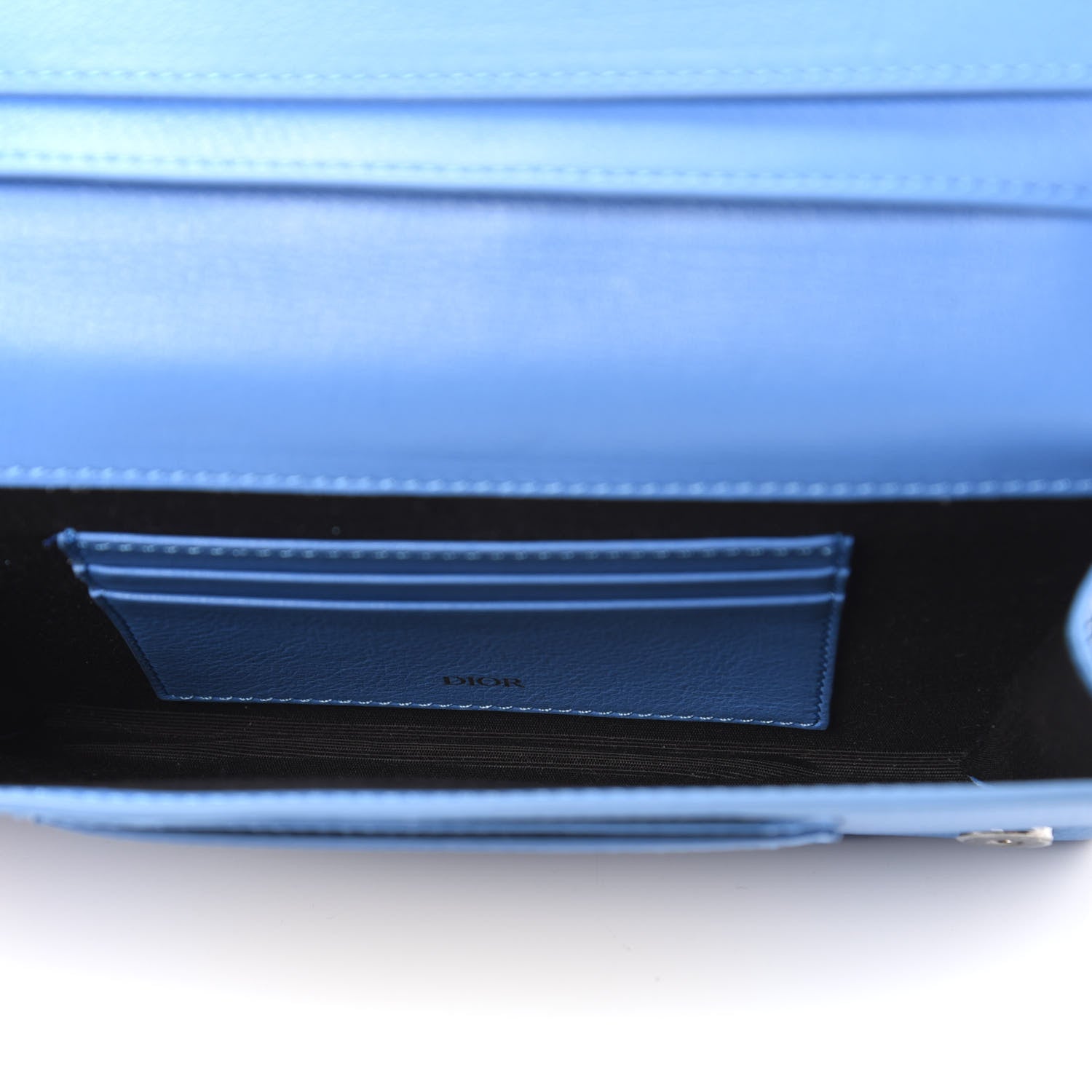 Christian Dior Calfskin Belt Bag Blue 5 of 9