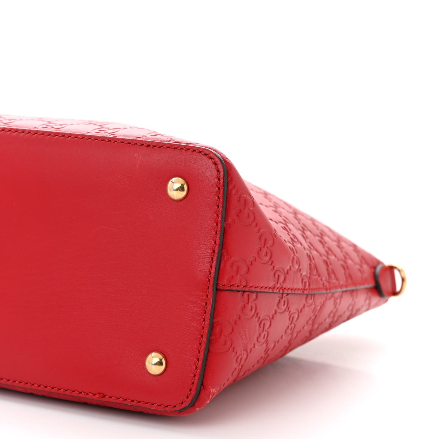 Guccissima Linea A Foldover Tote Red