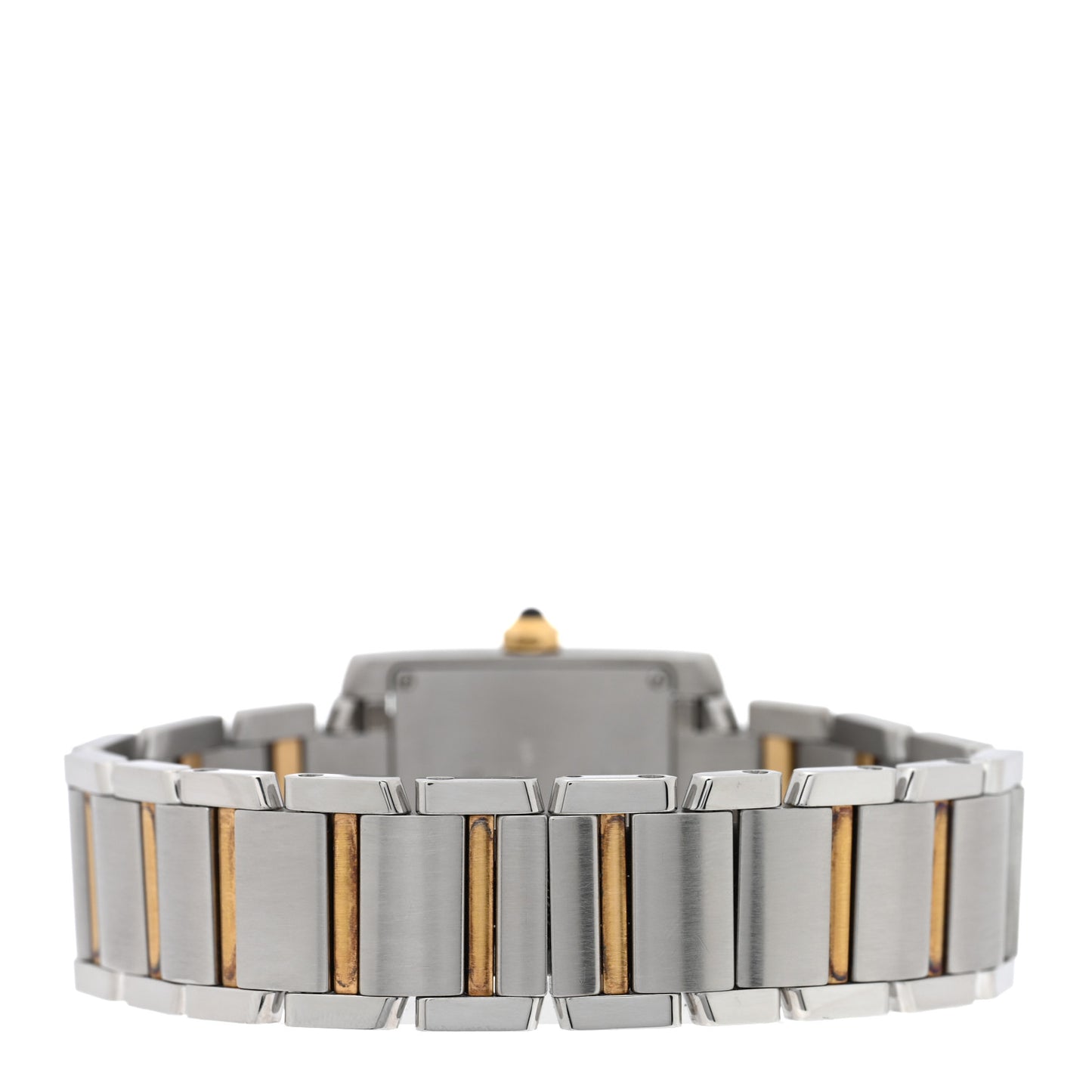 Stainless Steel 18K Yellow Gold 25mm Tank Francaise Quartz Watch