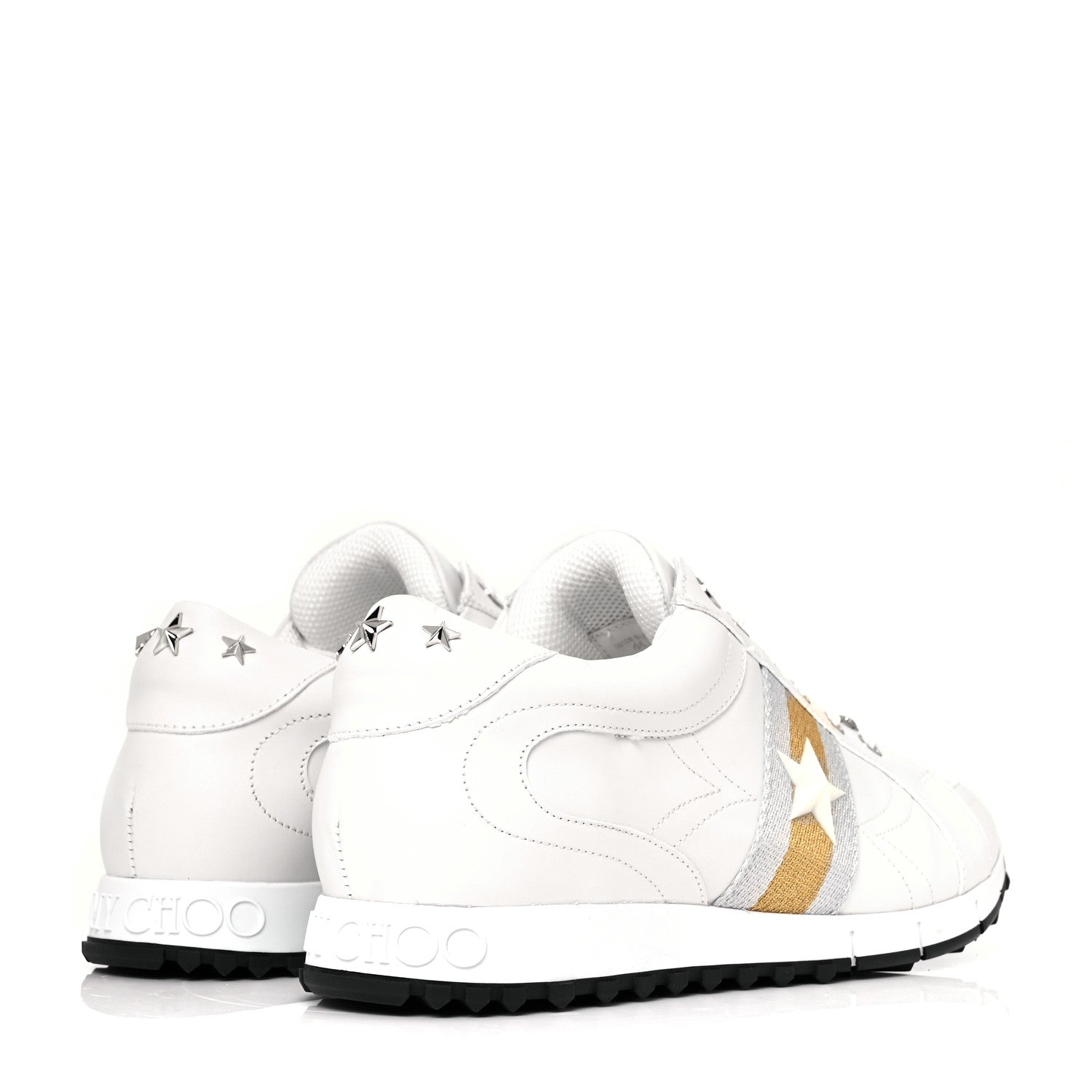 Jimmy Choo Calfskin Rafi Sneakers 44.5 White 4 of 9