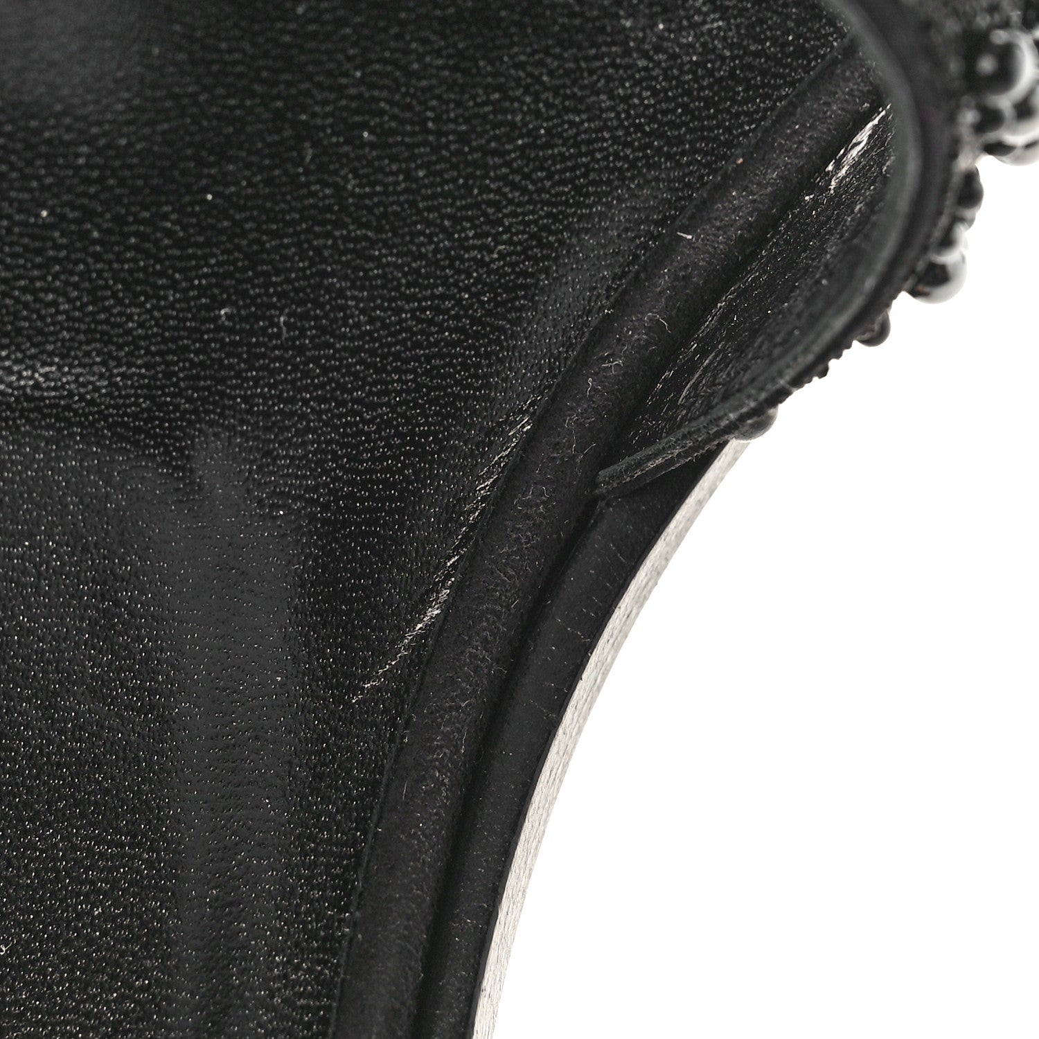 Hermes Suede Beaded Oran Sandals 37 Black 9 of 9