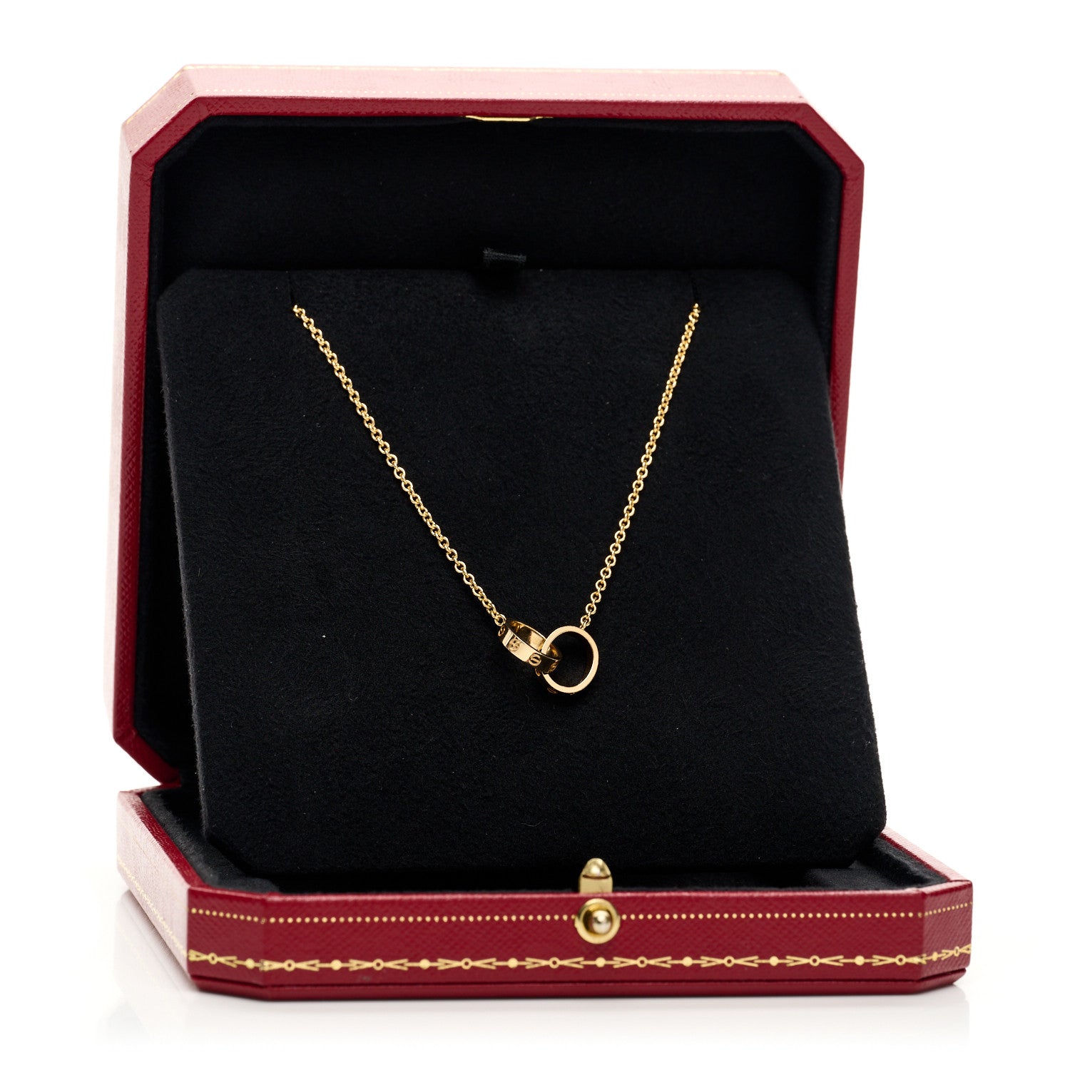 Cartier 18K Yellow Gold Interlocking LOVE Necklace 6 of 6