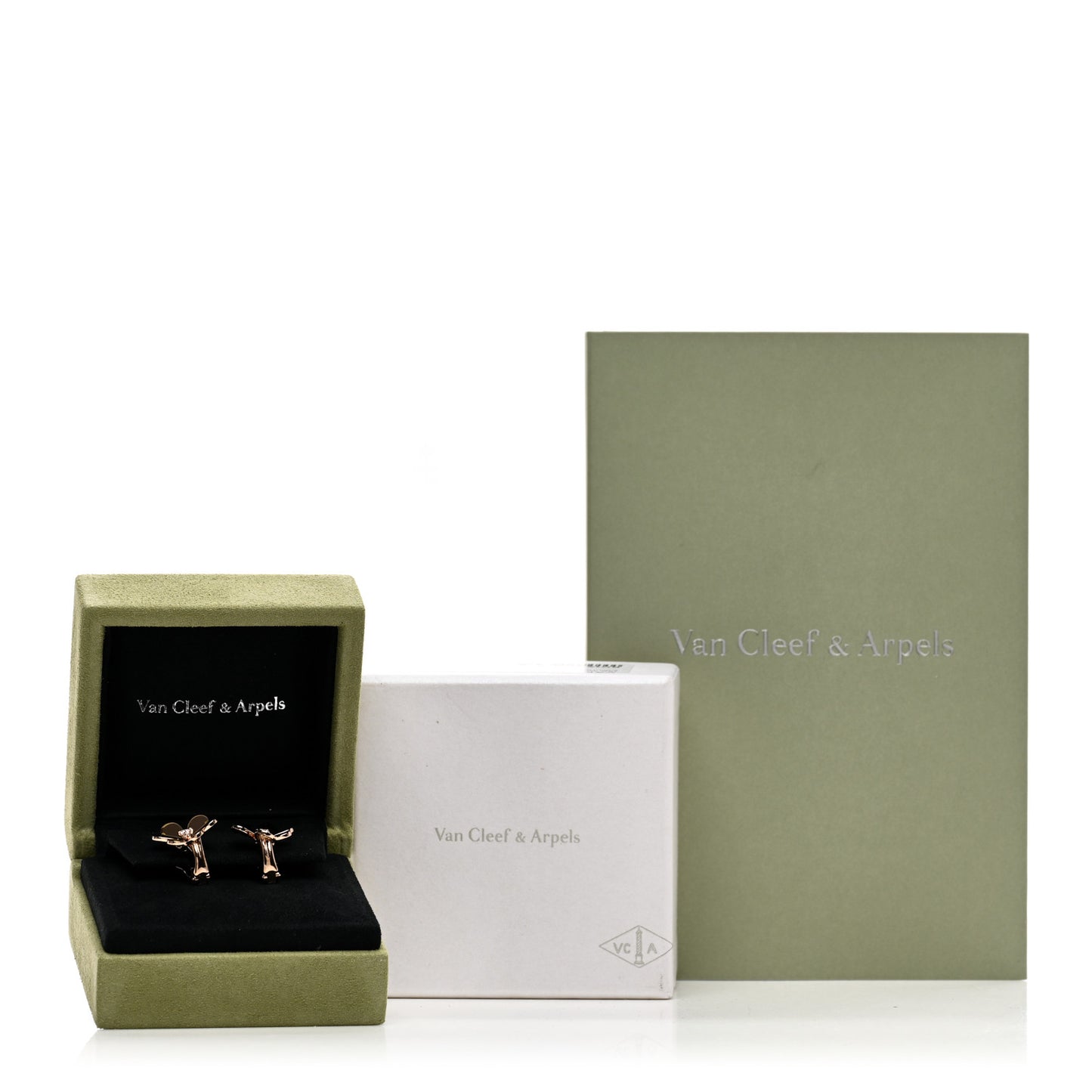 18K Yellow Gold Diamond Small Frivole Earrings