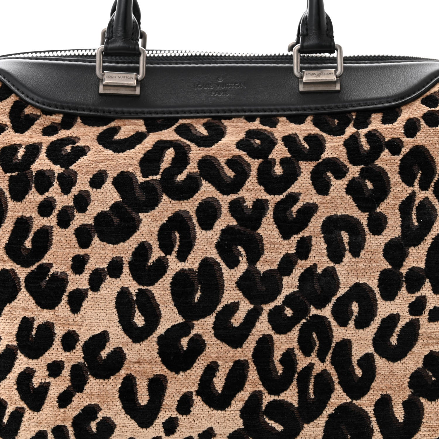 Louis Vuitton Jacquard Velvet Leopard Print Stephen Sprouse Speedy 7 of 11
