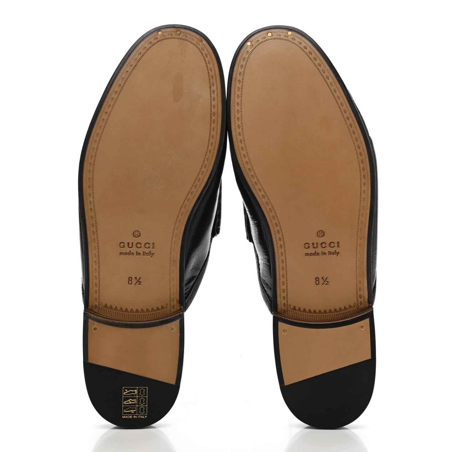 Goatskin Mens Horsebit Slippers 8.5 Black