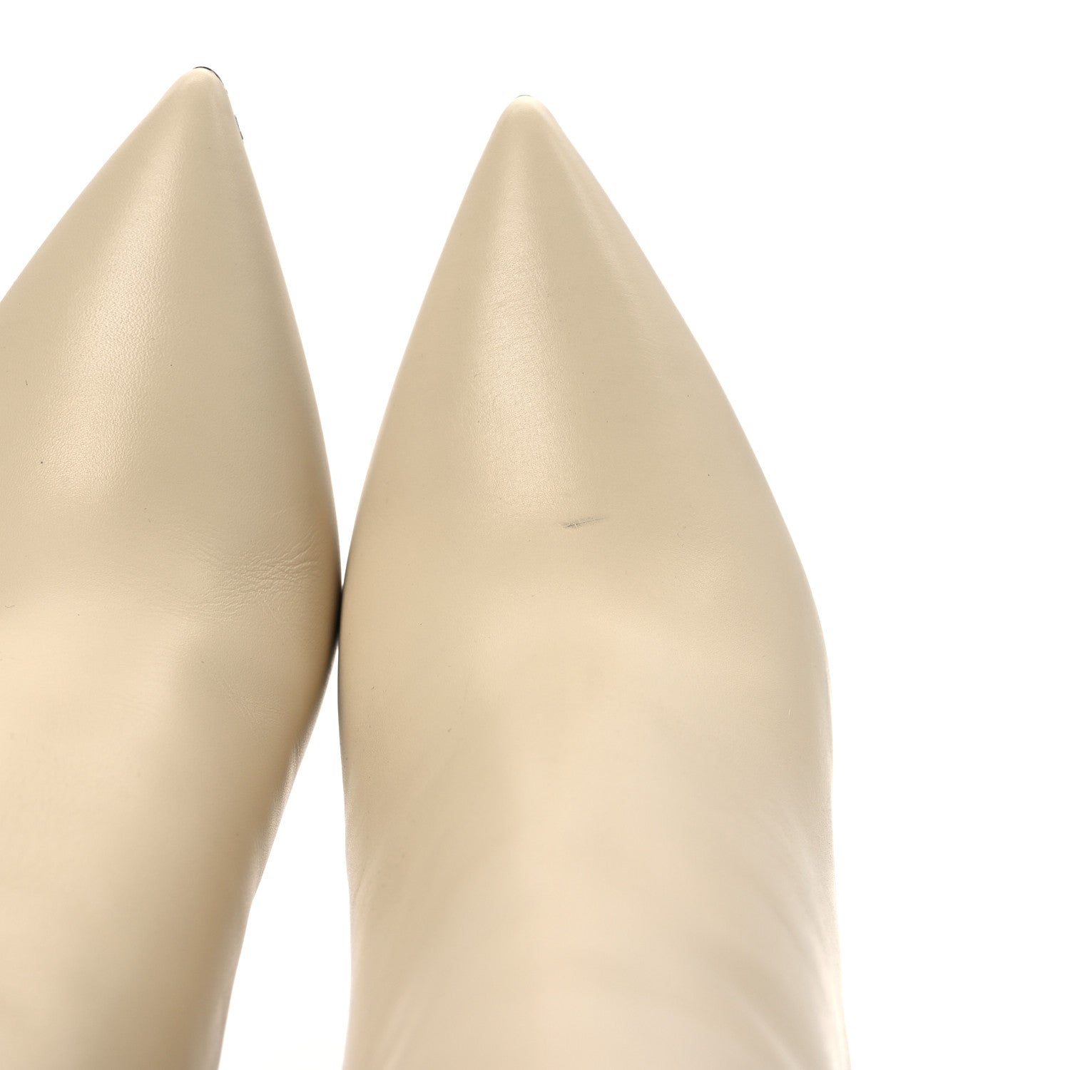 Saint Laurent Calfskin Opyum 110 Ankle Boots 35 Real Beige 11 of 13