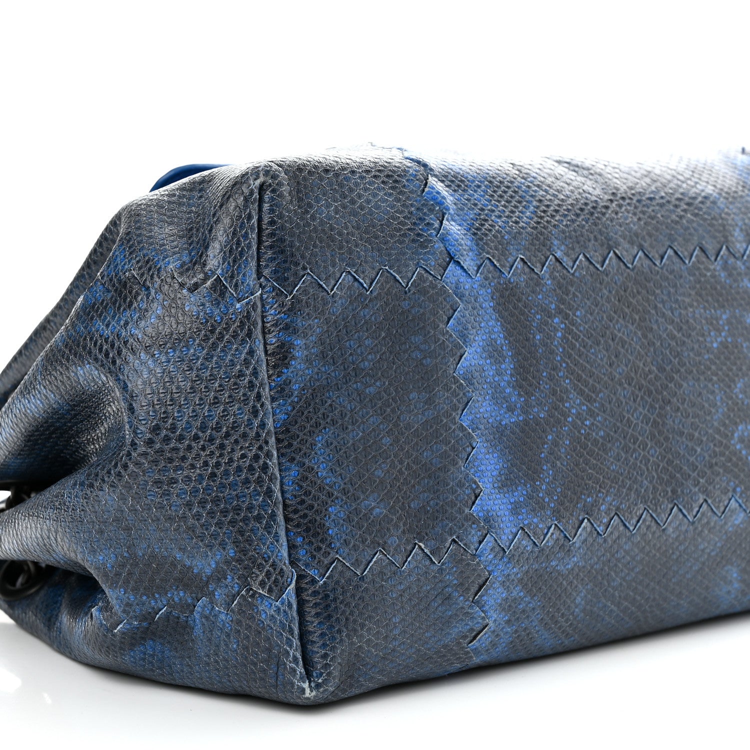 Bottega Veneta Vesuvio Karung Nappa Intrecciato Cravatteria Small Flap Shoulder Bag Bleuette 8 of 12