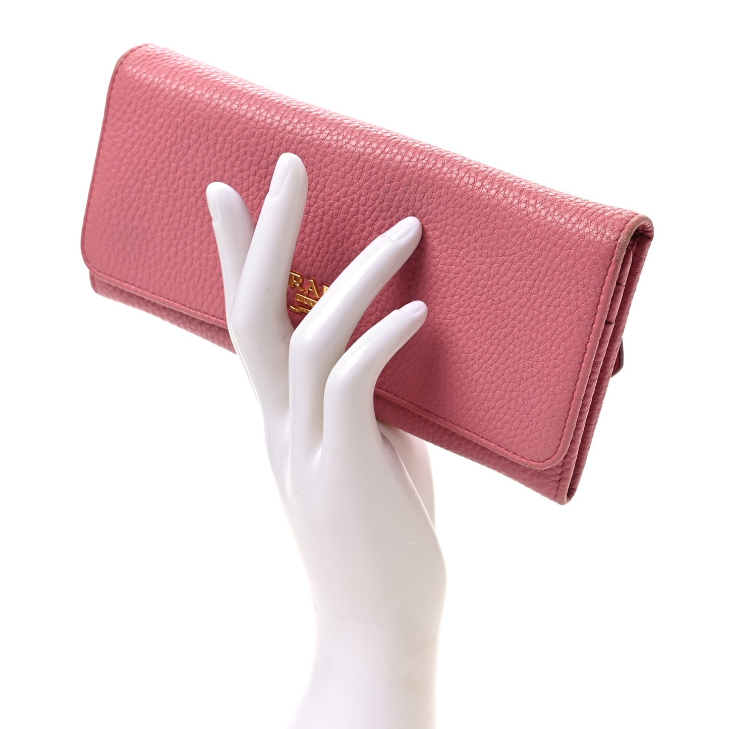 Vitello Phenix Continental Flap Wallet Begonia