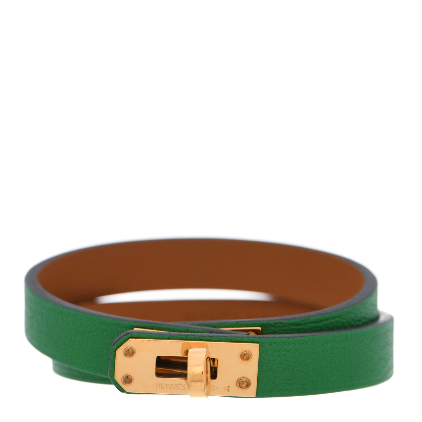 Swift Mini Kelly Double Tour Bracelet T2 Bambou