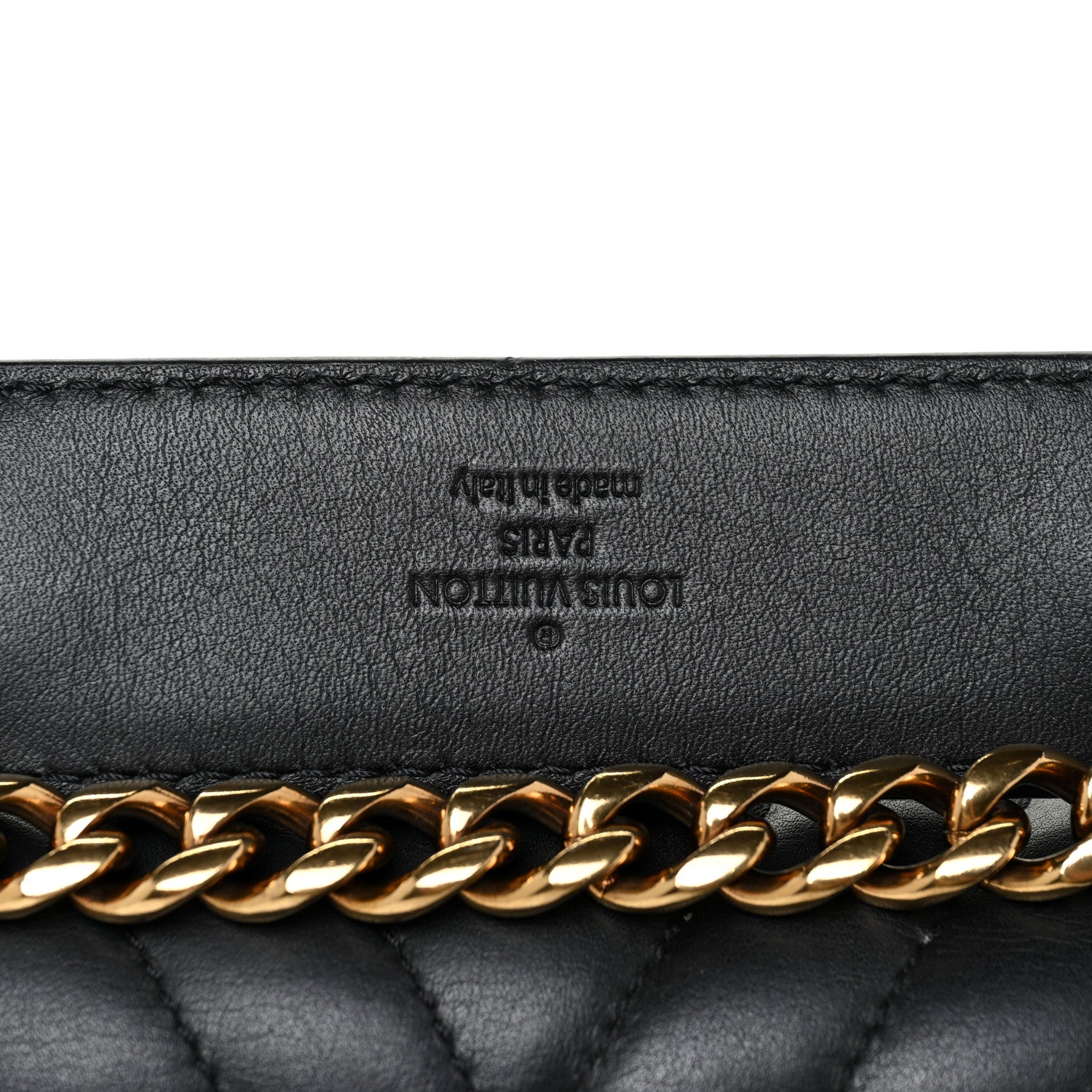 Louis Vuitton Calfskin New Wave Chain MM Black 12 of 14