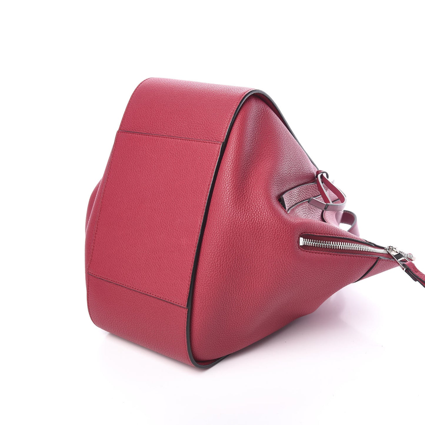 Grained Calfskin Small Hammock Shoulder Bag Raspberry