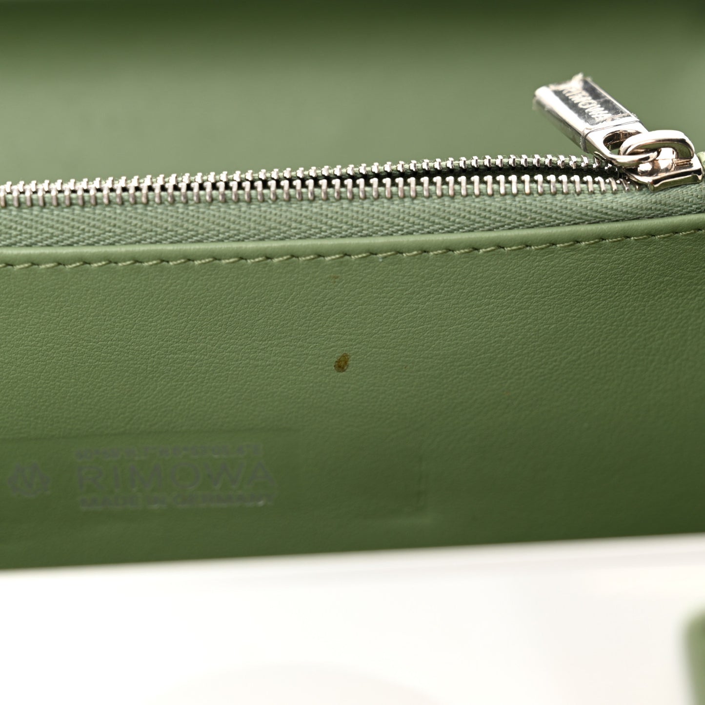 Gloss Polycarbonate Personal Cross-Body Bag White Green