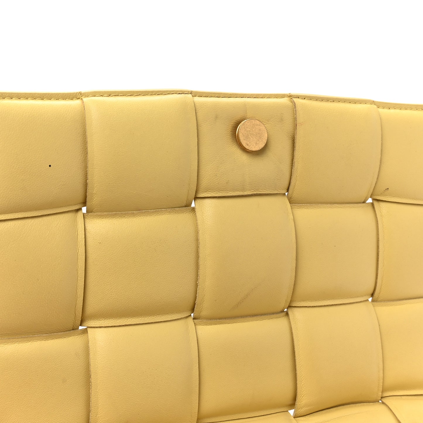 Lambskin Maxi Intreccio Padded Chain Cassette Crossbody Bag Corn