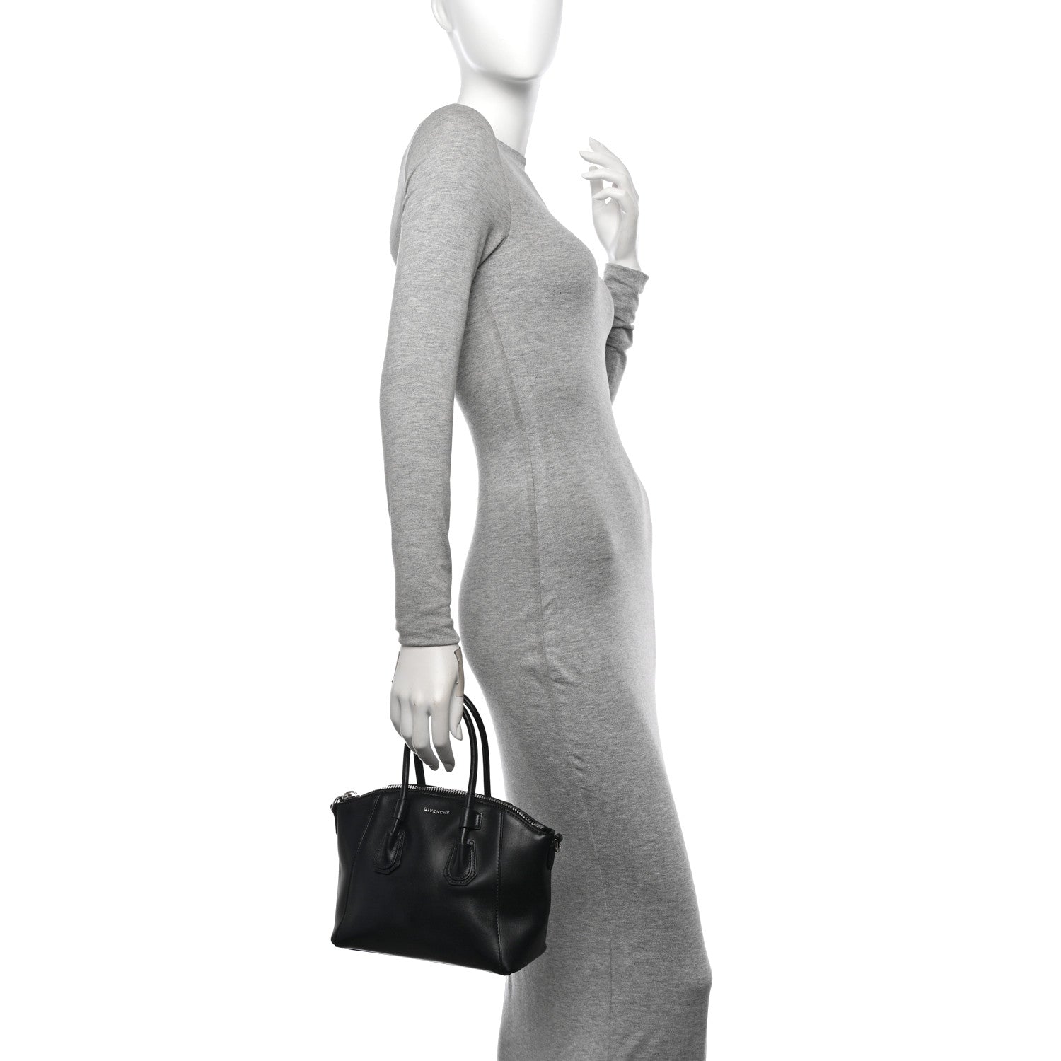 Givenchy Box Calfskin Mini Antigona Sport Top Handle Bag Black 2 of 15