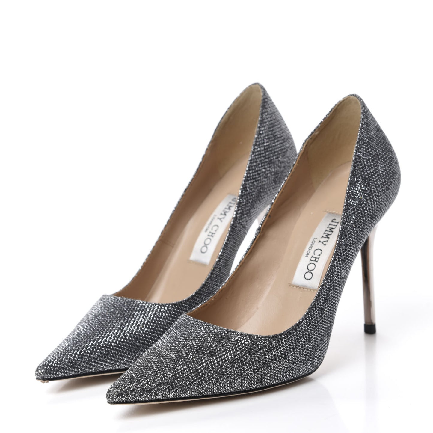 Glitter Pointy Toe Romy 100 Pumps 39 Anthracite
