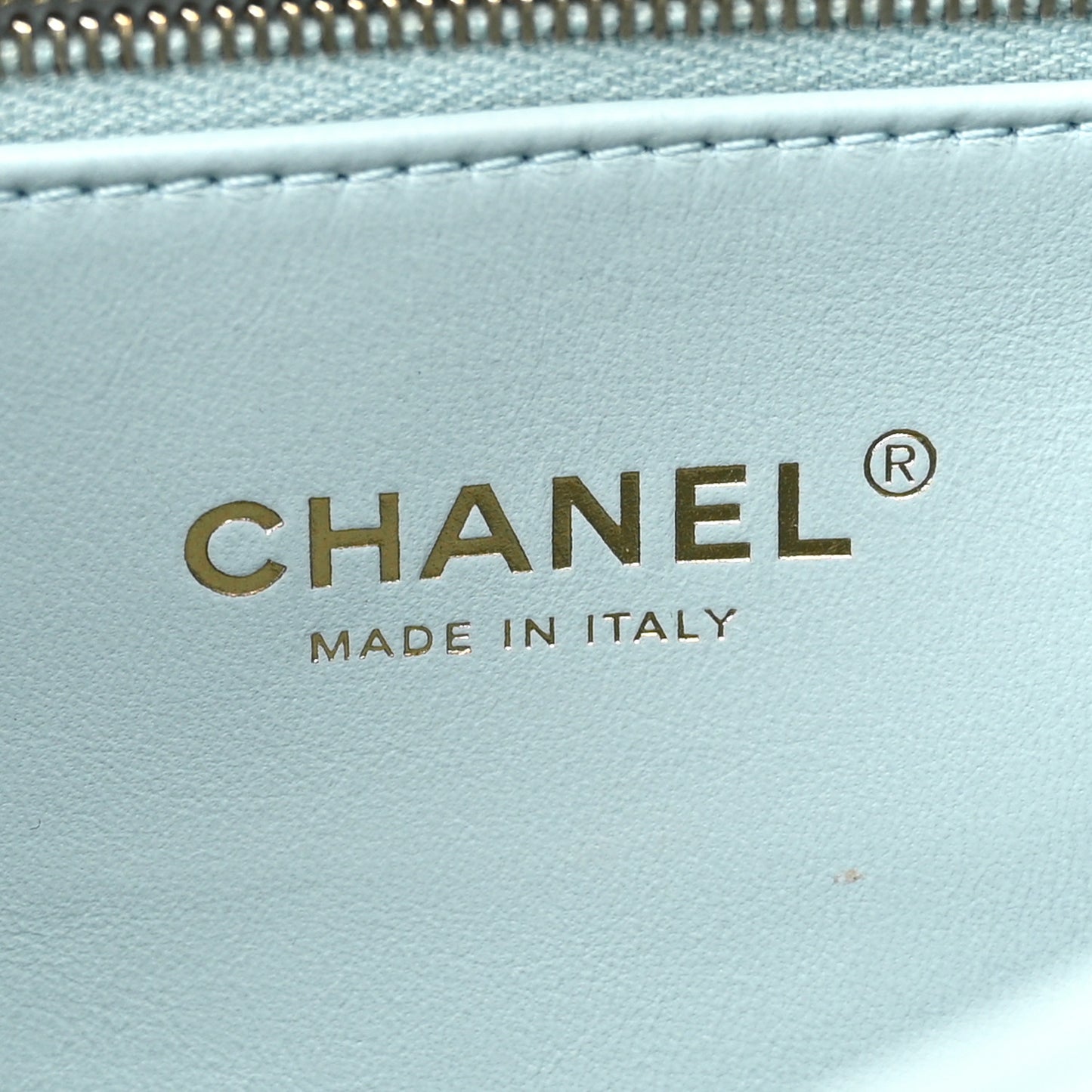Lambskin Quilted Small Trendy CC Flap Dual Handle Bag Light Blue