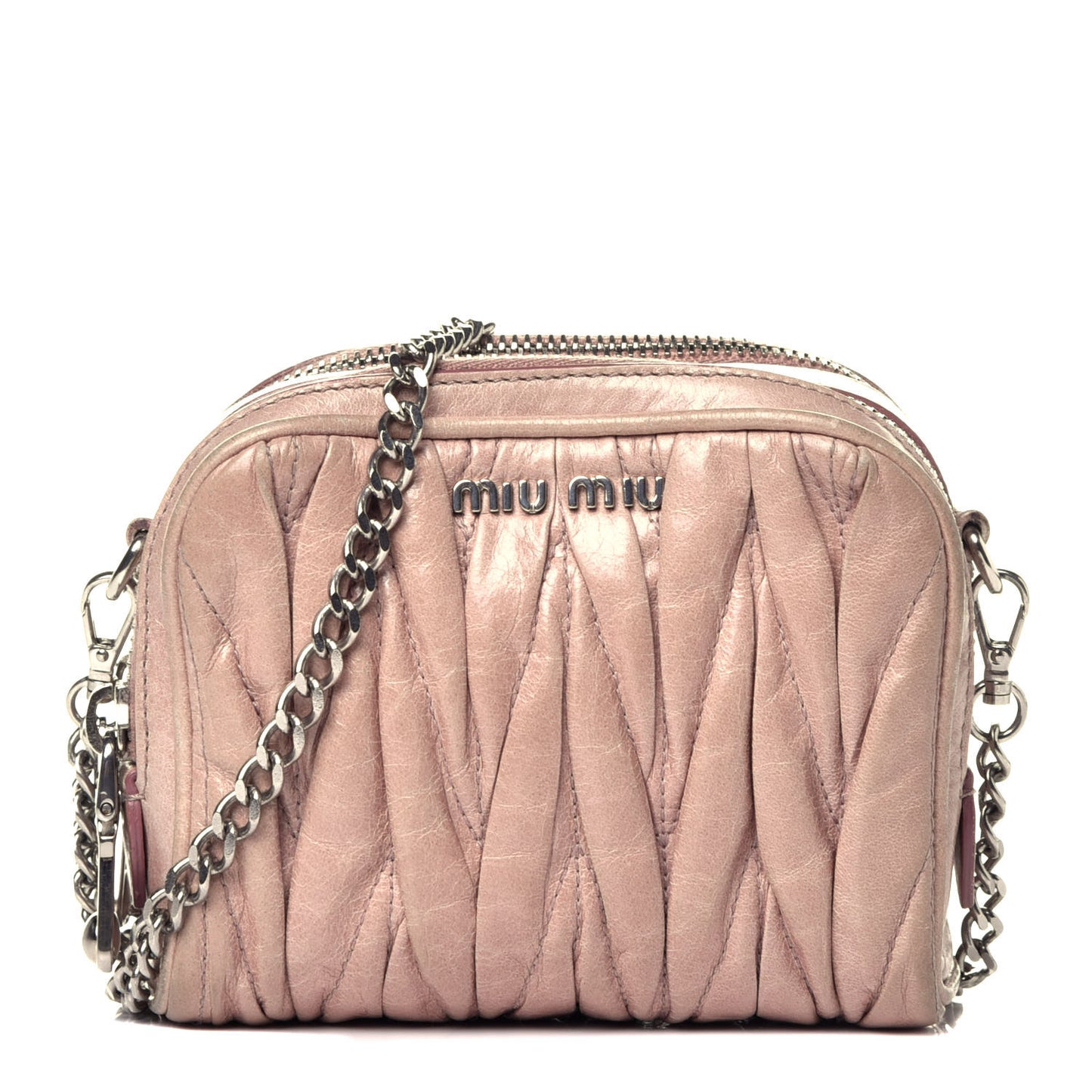 Nappa Matelasse Lux Camera Bag Mughetto