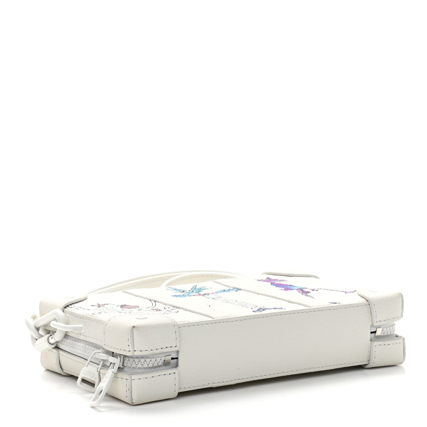 Taurillon Monogram LV Friends Soft Trunk Wallet White