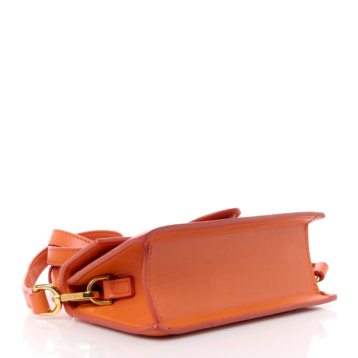 Smooth Calfskin Le Bambino Dark Orange
