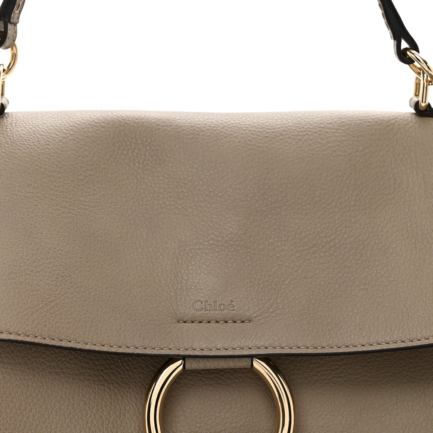 Calfskin Medium Faye Day Shoulder Bag Motty Grey
