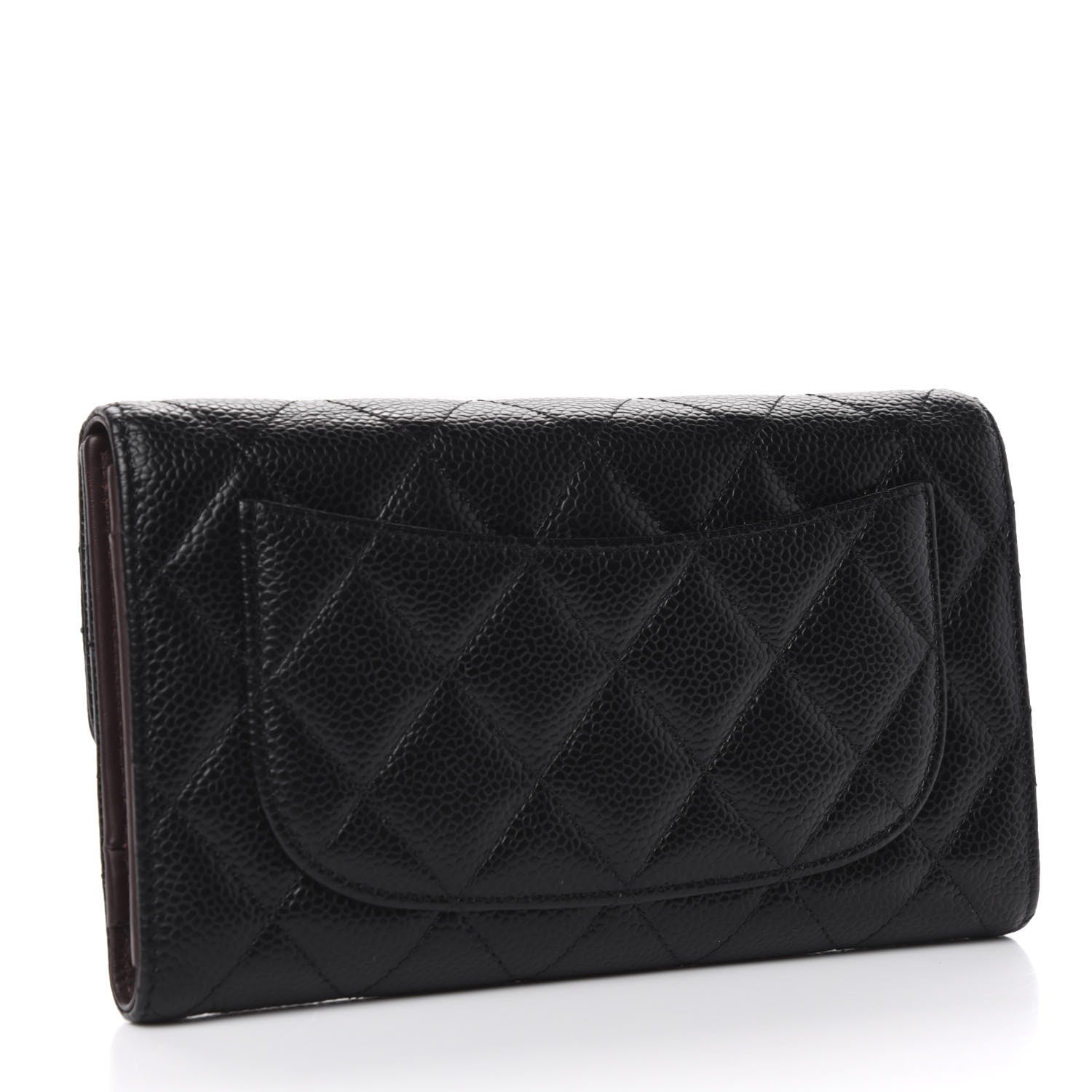 Chanel Caviar Quilted Large Flap Wallet Black 3 of 8