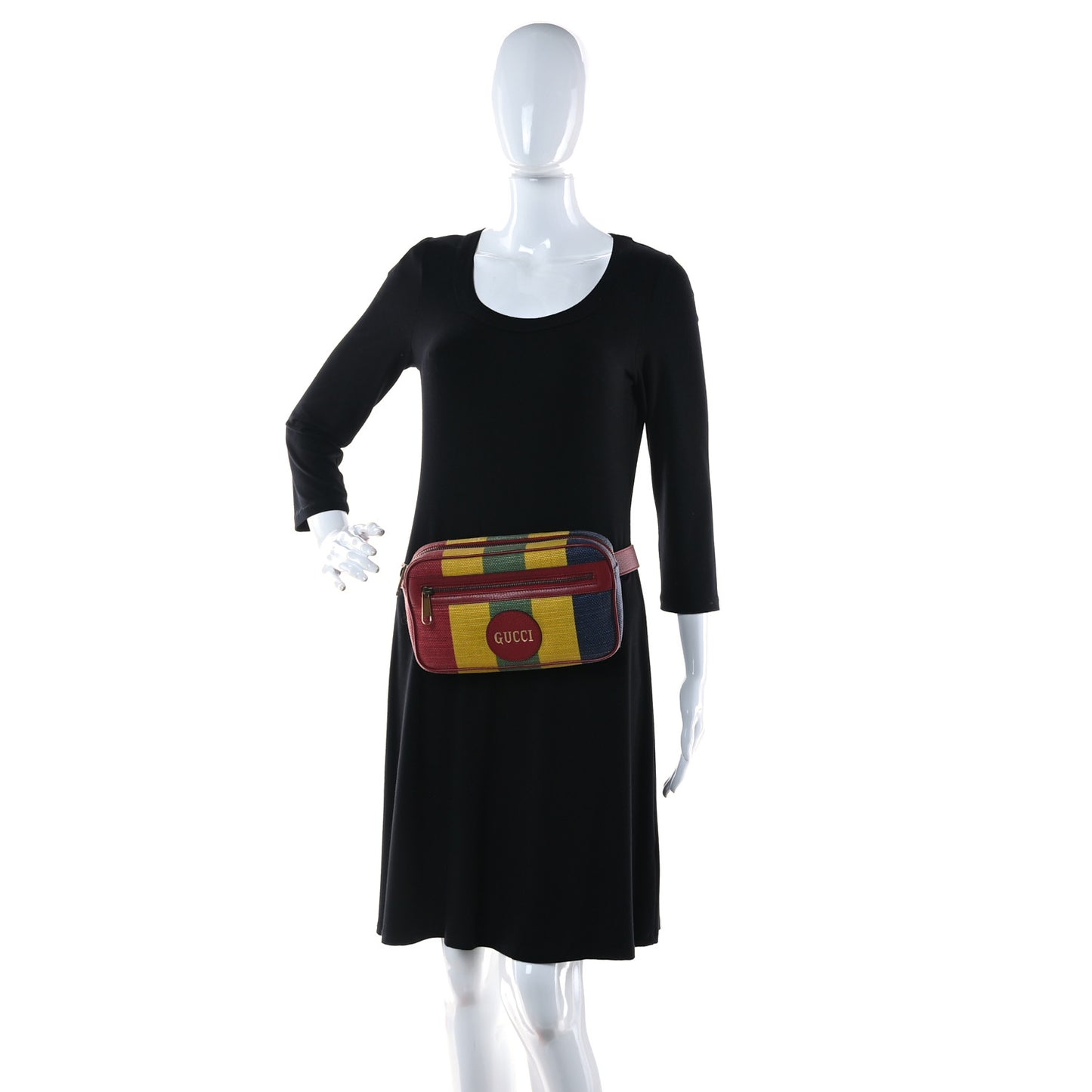 Canvas Marley Stripe Script Logo Gucci 100 Belt Bag Multicolor