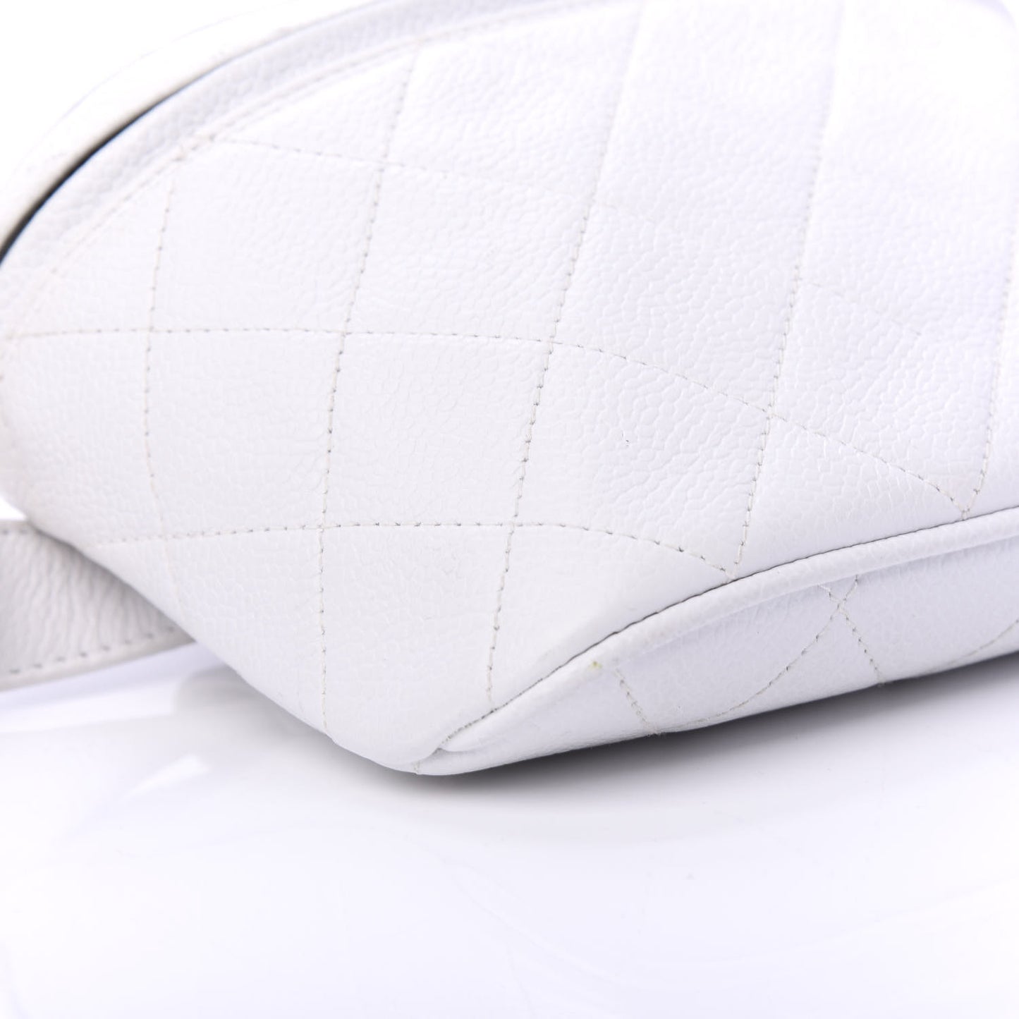 Caviar Quilted Belt Bag White 75 30