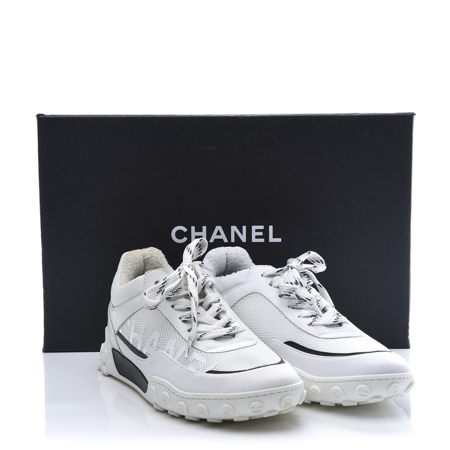 Lycra Womens CC Sneakers 37 White Black