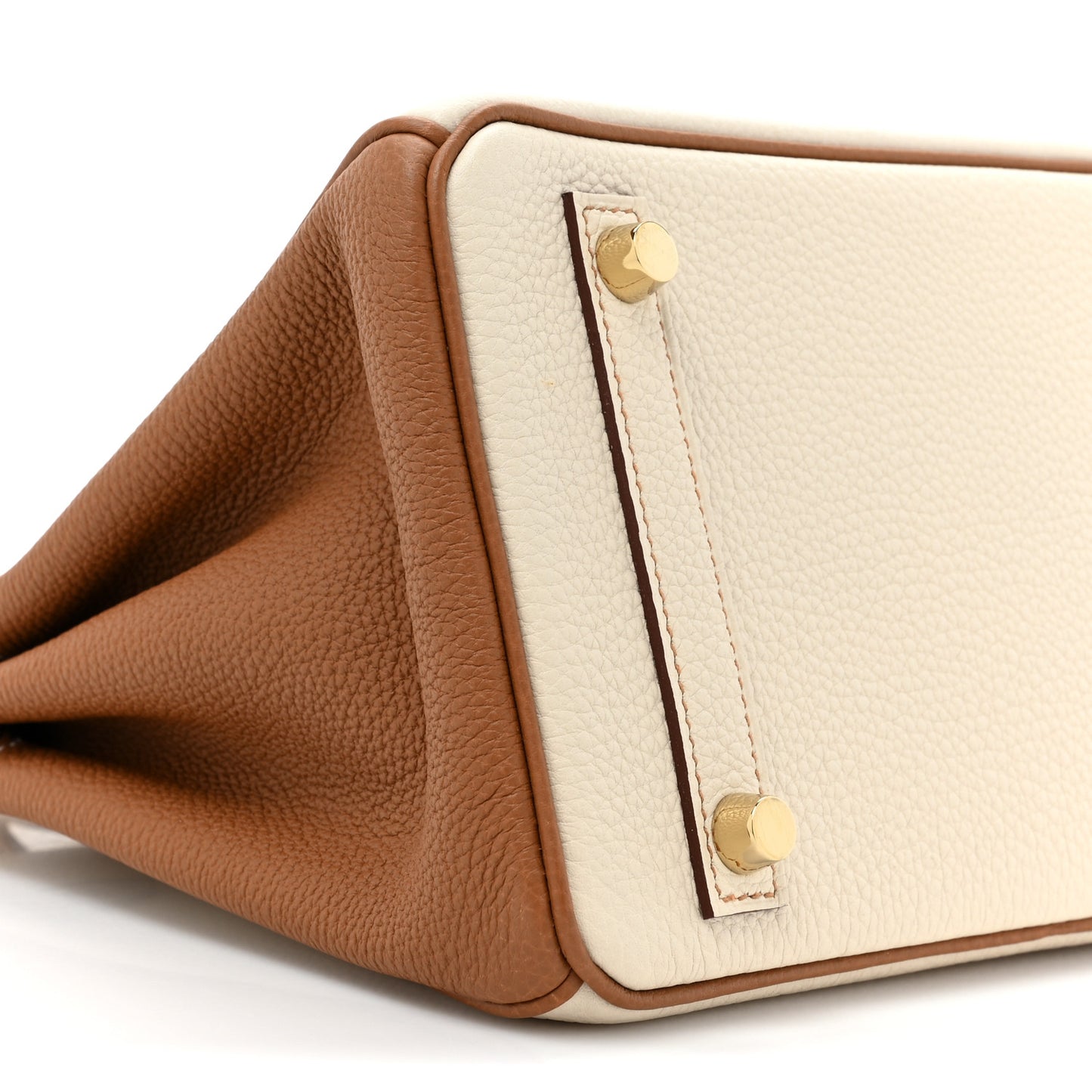 Togo Horseshoe Birkin 25 Craie Gold
