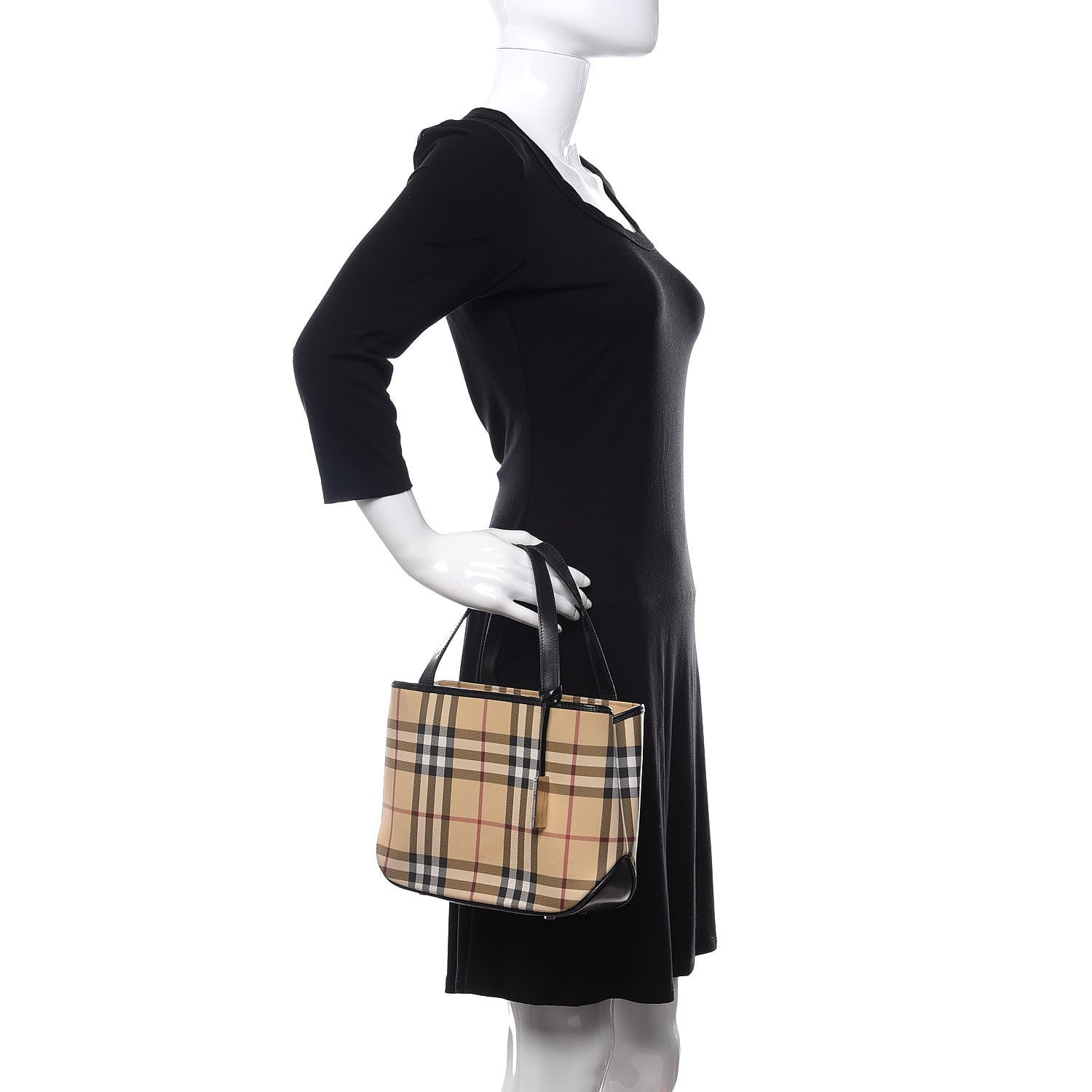 Burberry House Check Small Tote Black 2 of 11