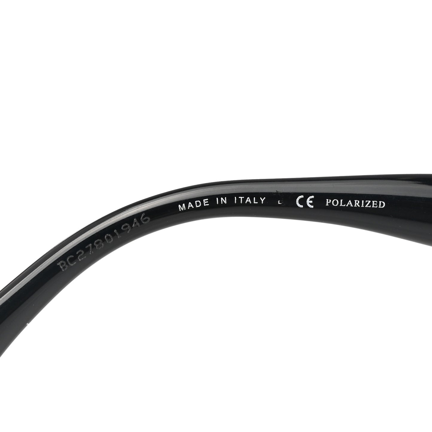 Acetate Strass Polarized Square Sunglasses 5422-B Black