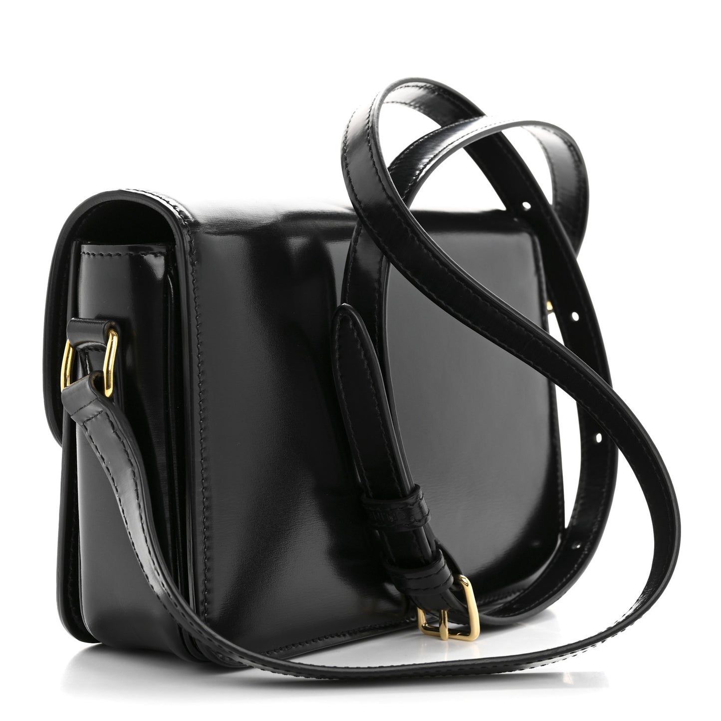 Shiny Calfskin Teen Triomphe Black