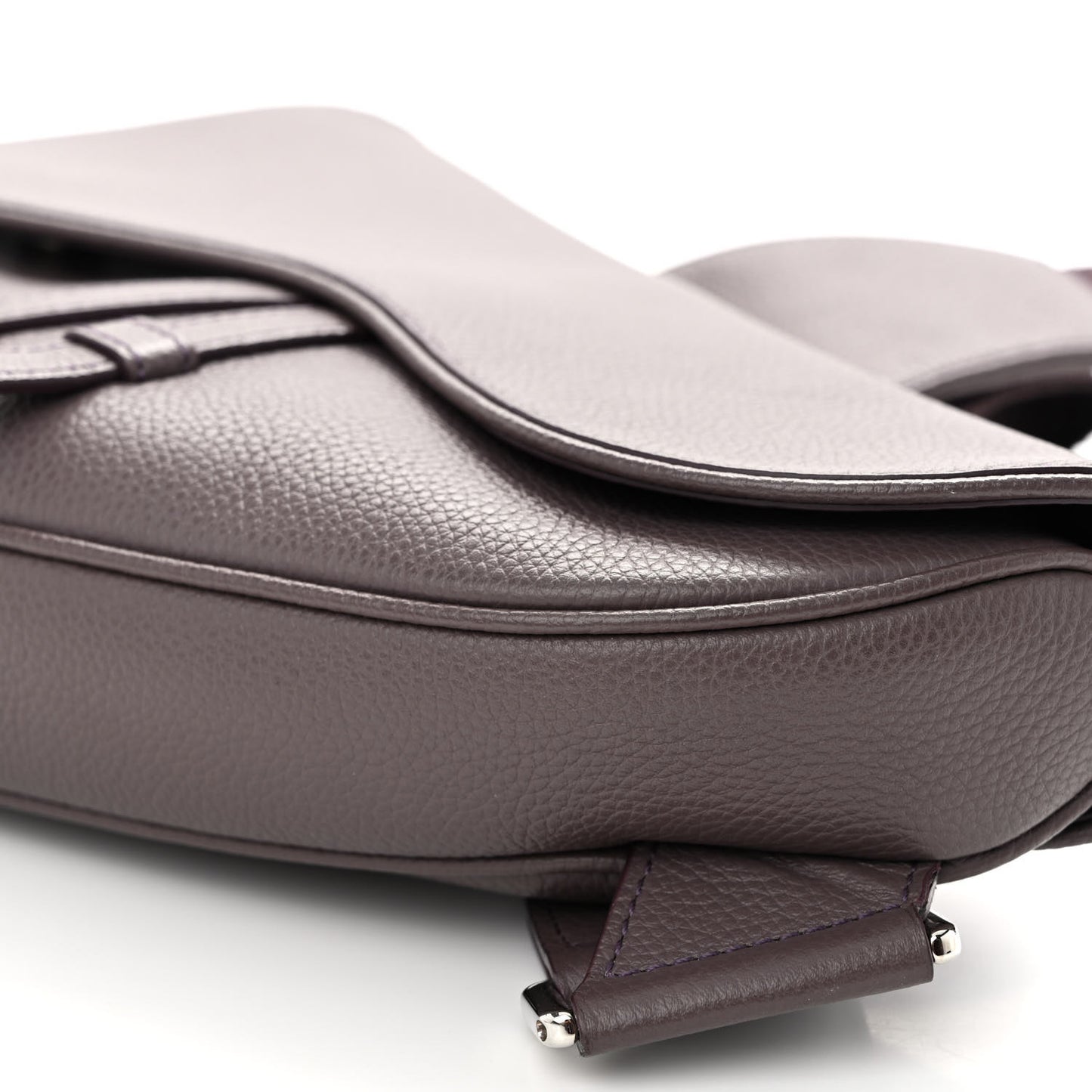 Grained Calfskin Kim Jones Saddle Bag Amaranth