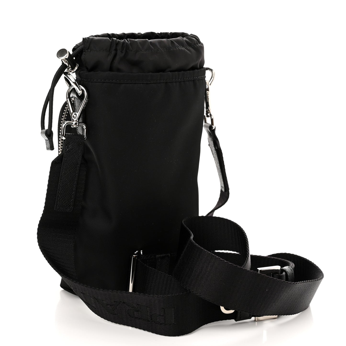 Tessuto Nylon Saffiano Phone Case Crossbody Black