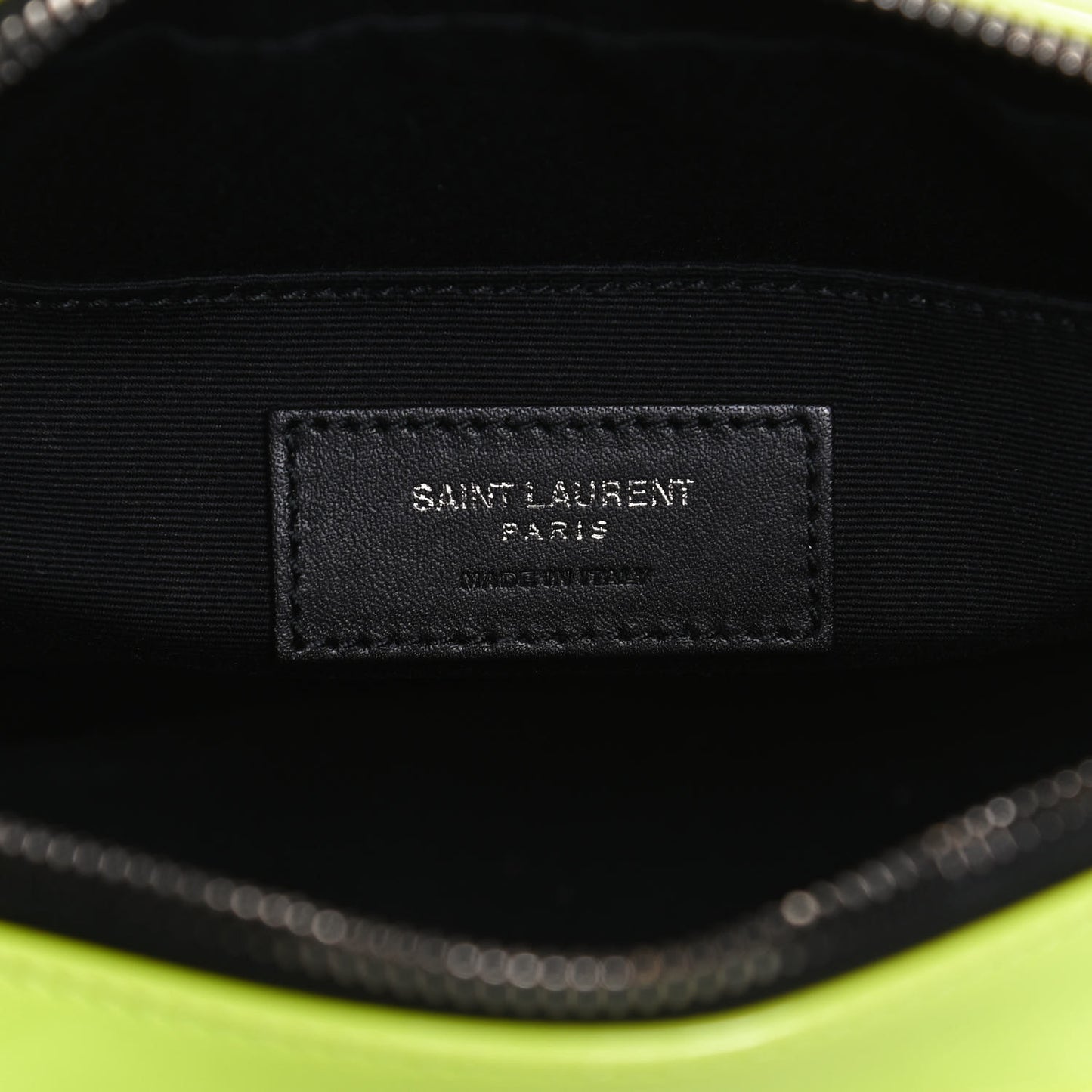 Patent Calfskin Matelasse Monogram Lou Camera Bag Neon Yellow