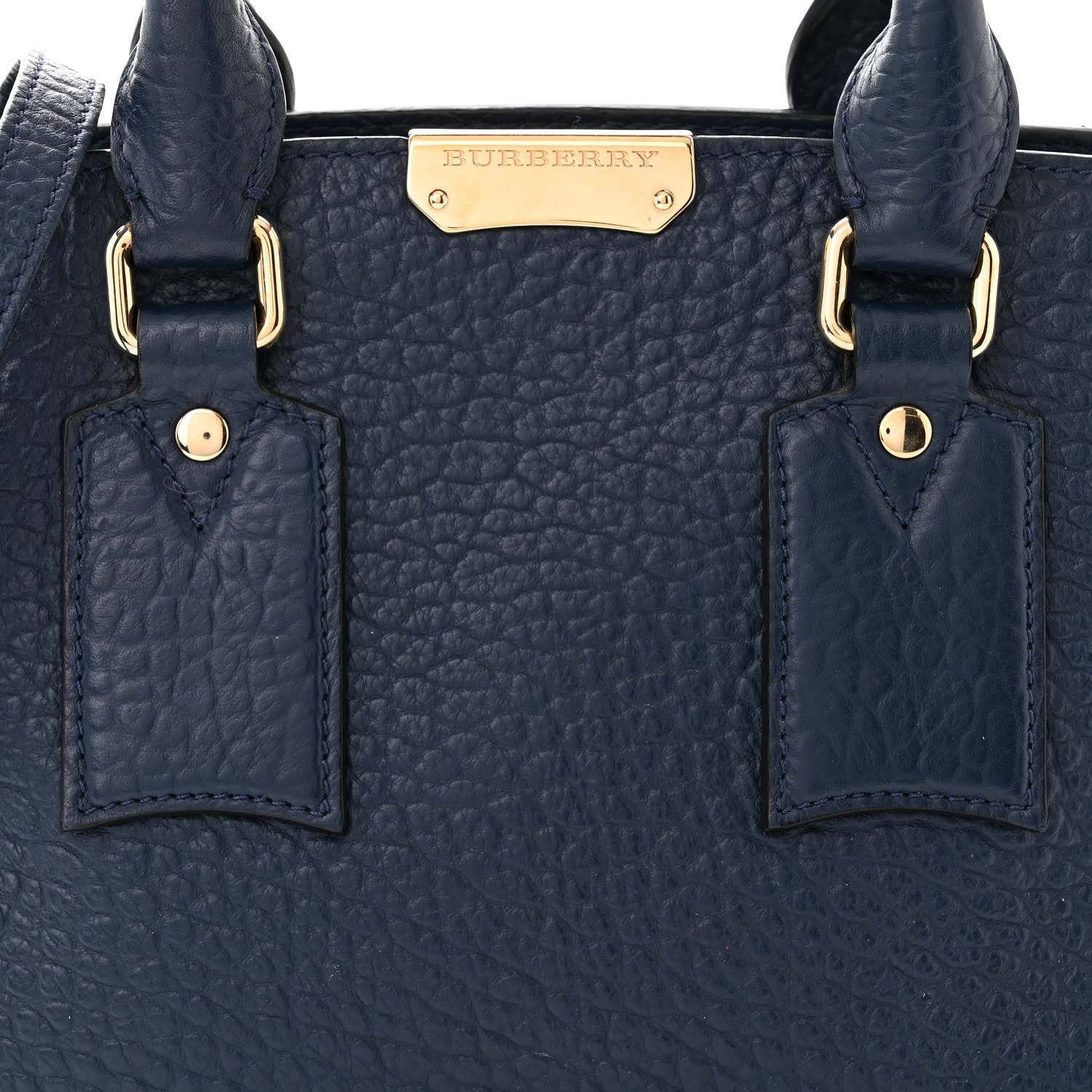 Burberry Signature Grain Small Clifton Bag Navy Blue 7 of 10