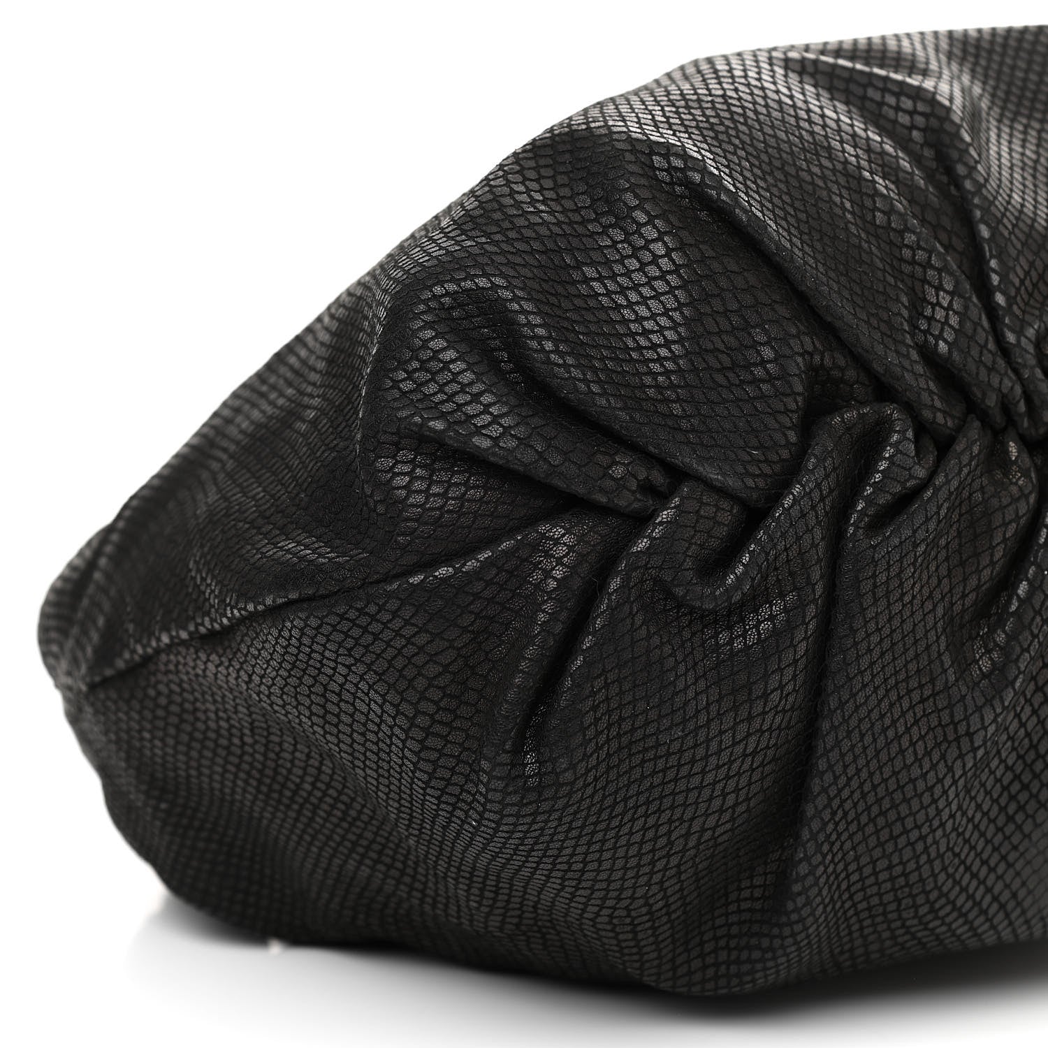 Jimmy Choo Calfskin Snakeskin Embossed Elaphe Snakeskin Robin Bag Black 8 of 9