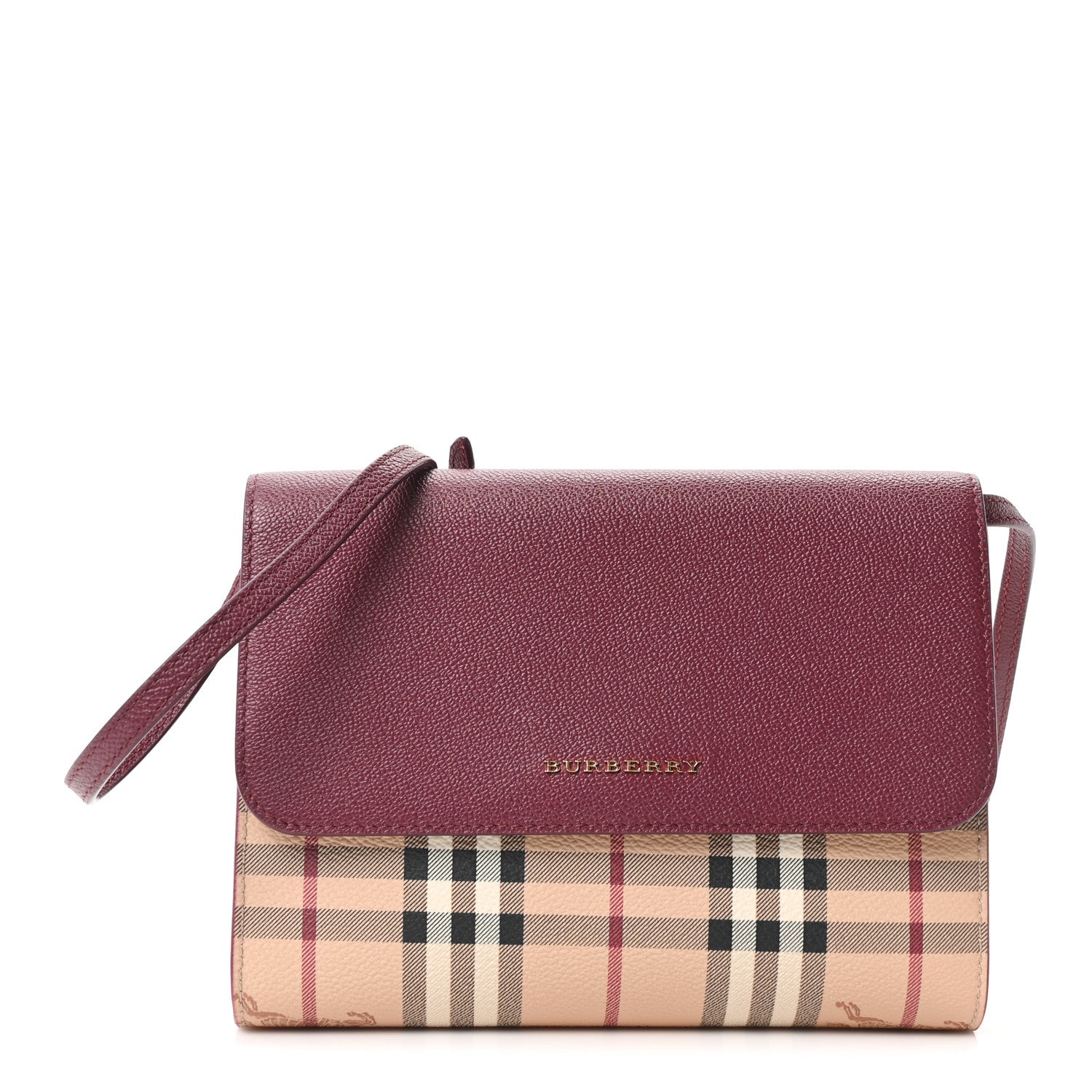 フェラガモ グッチ バーバリー Burberry Haymarket Check Small Loxley Crossbody Dark Plum 1908009