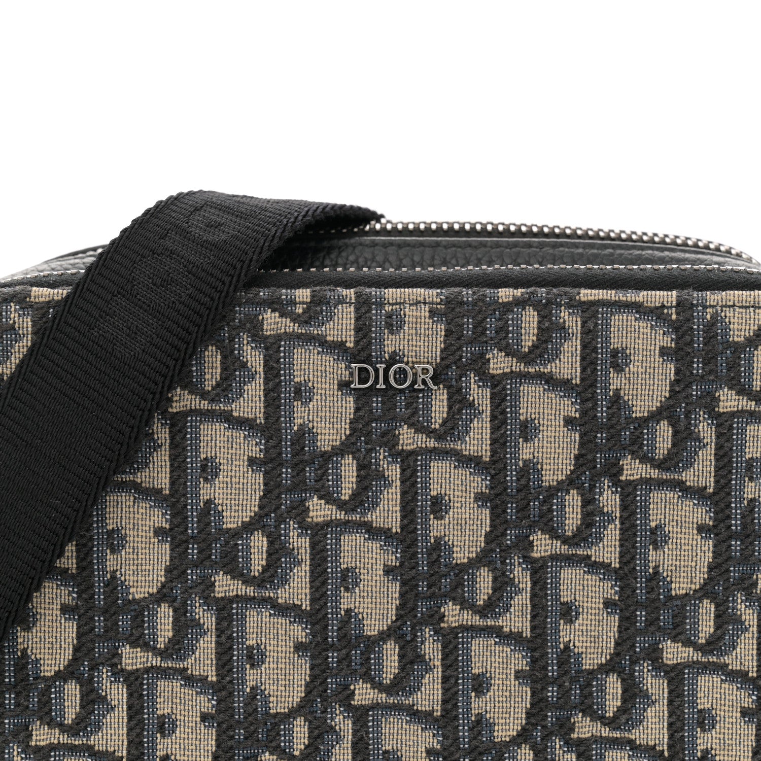 Christian Dior Oblique Pouch Navy Blue 8 of 12