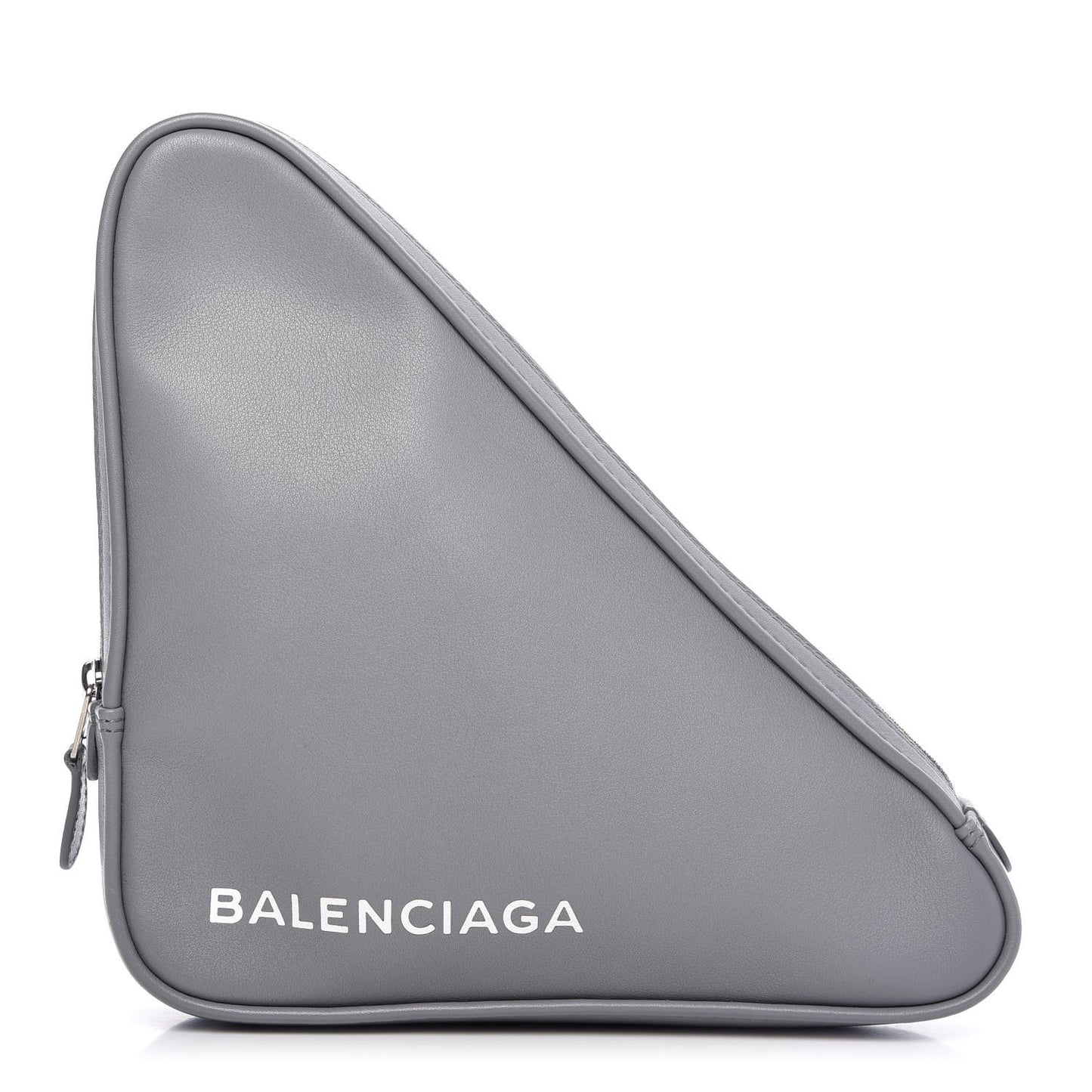 Calfskin M Triangle Pouch Pyrite