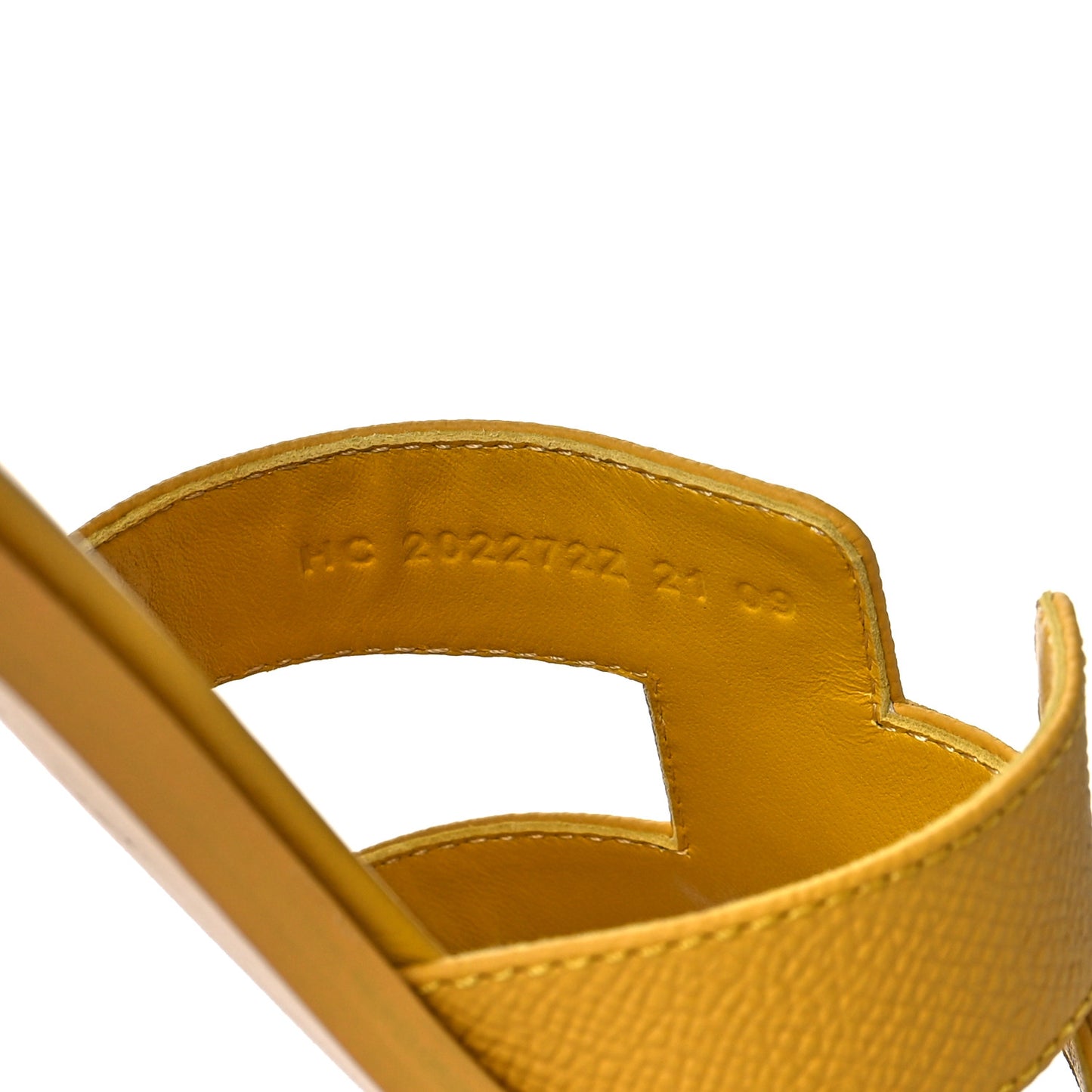 Epsom Oran Sandals 37.5 Jaune Sable