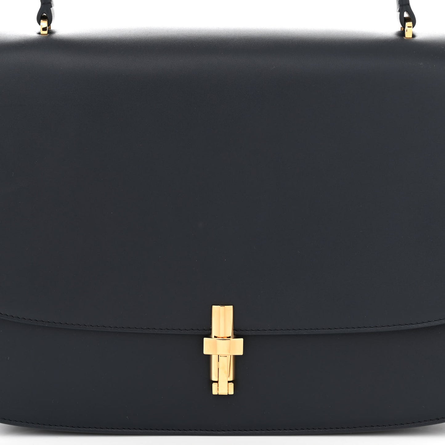Calfskin Medium The Sofia 11.75 Top Handle Navy