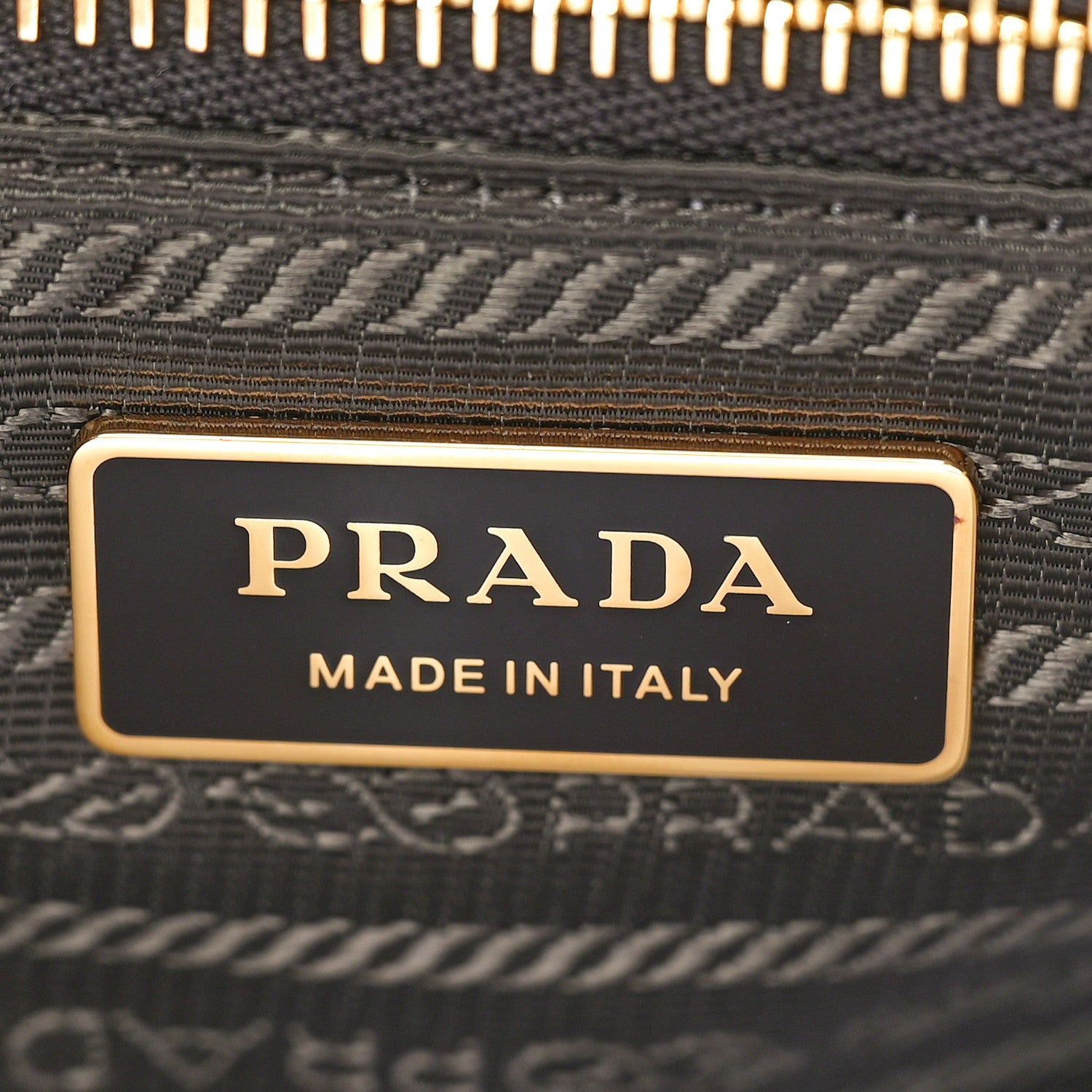 Prada Shiny Nappa Large Shoulder Bag Dark Brown 6 of 9