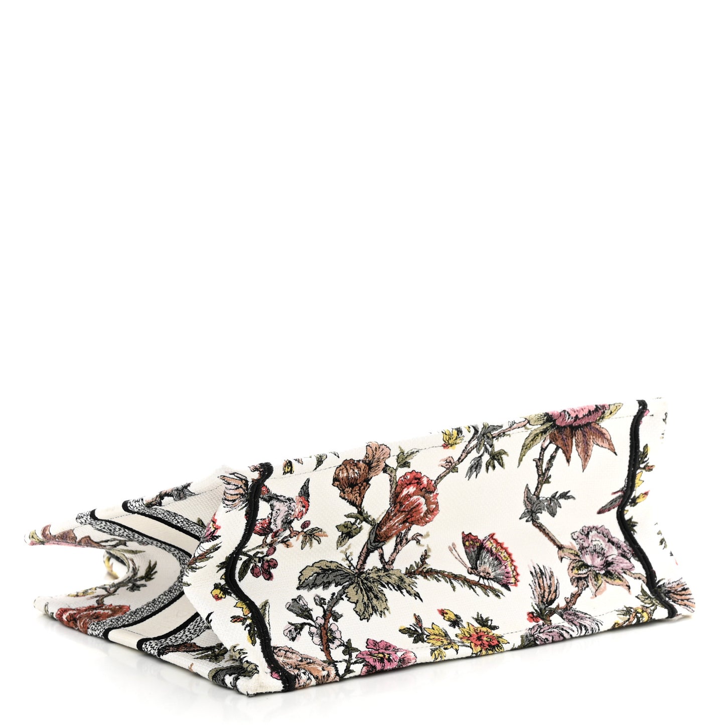 Canvas Jardin Botanique Embroidered Medium Book Tote Multicolor