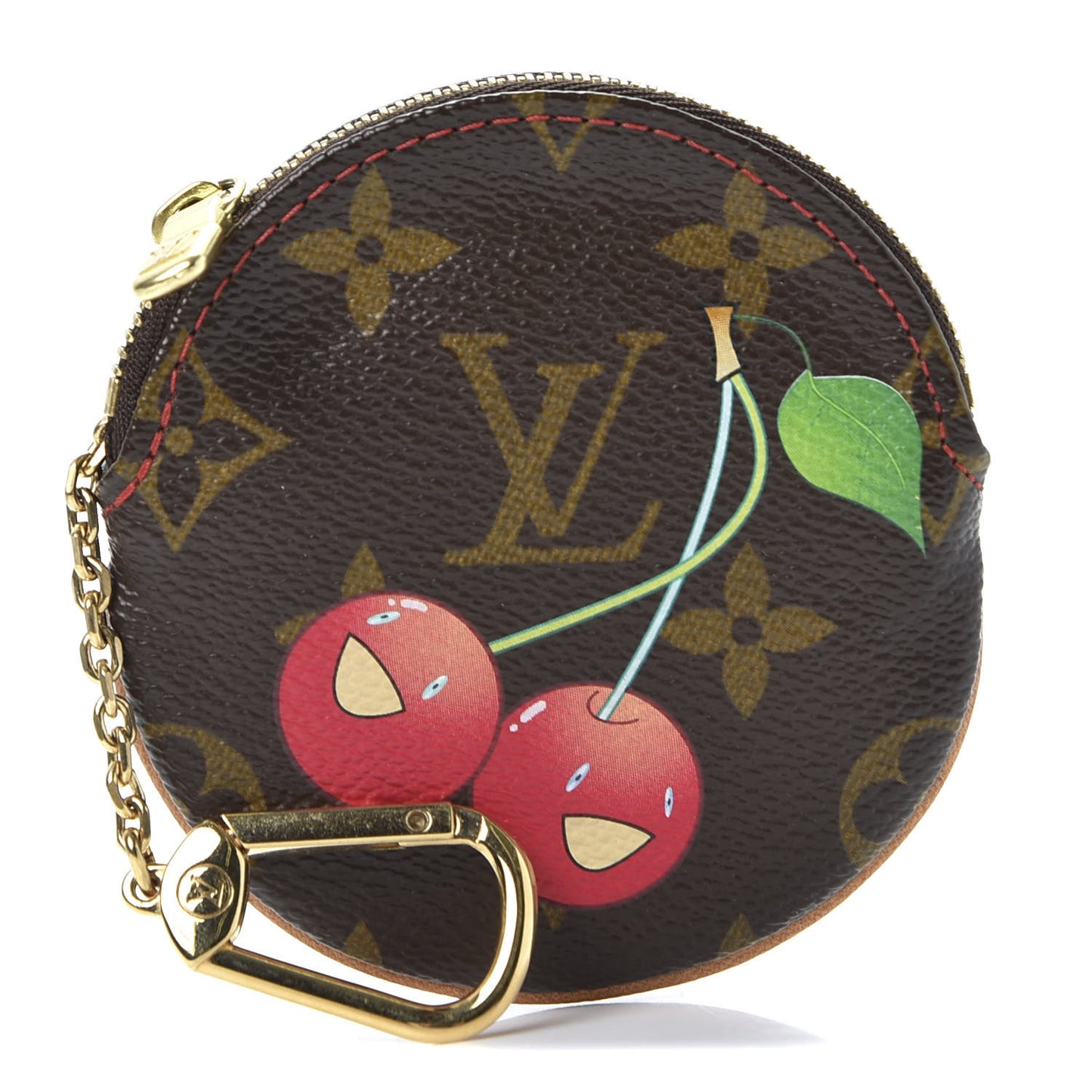 Monogram Cerises Round Coin Purse