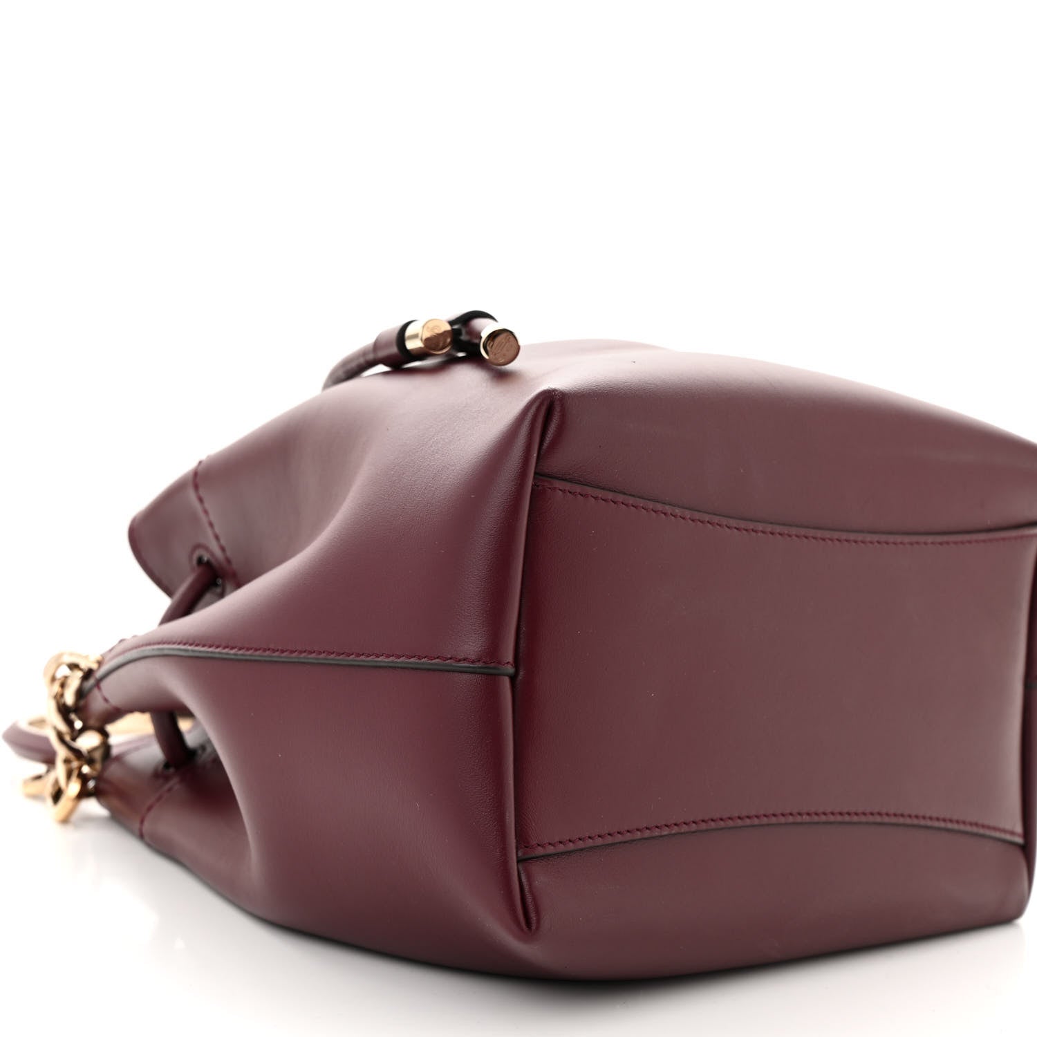 Jimmy Choo Calfskin Bon Bon Bucket Bag Burgundy 8 of 11